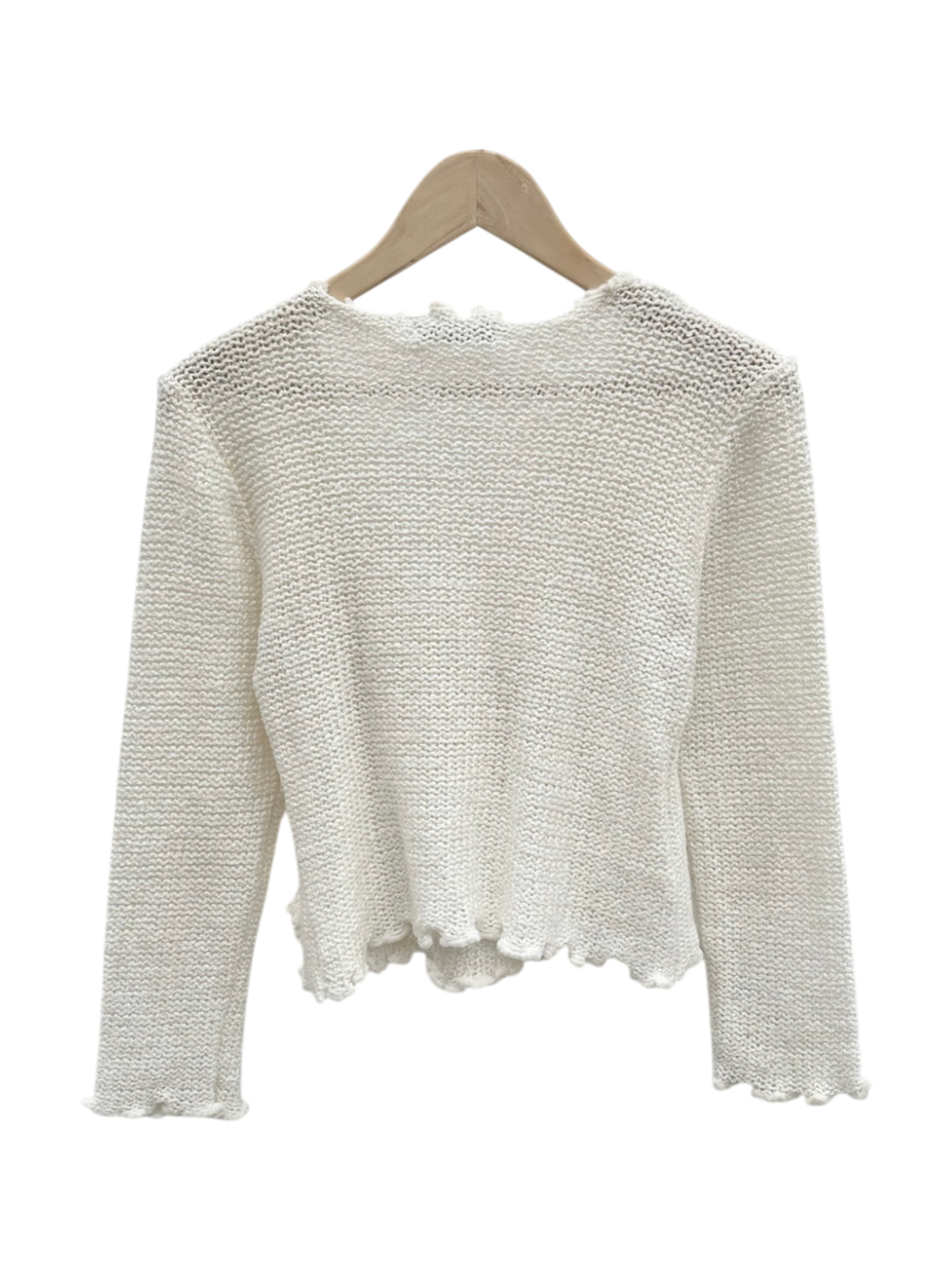 Vintage 90s Parisian Floral Wrap Knit (S)