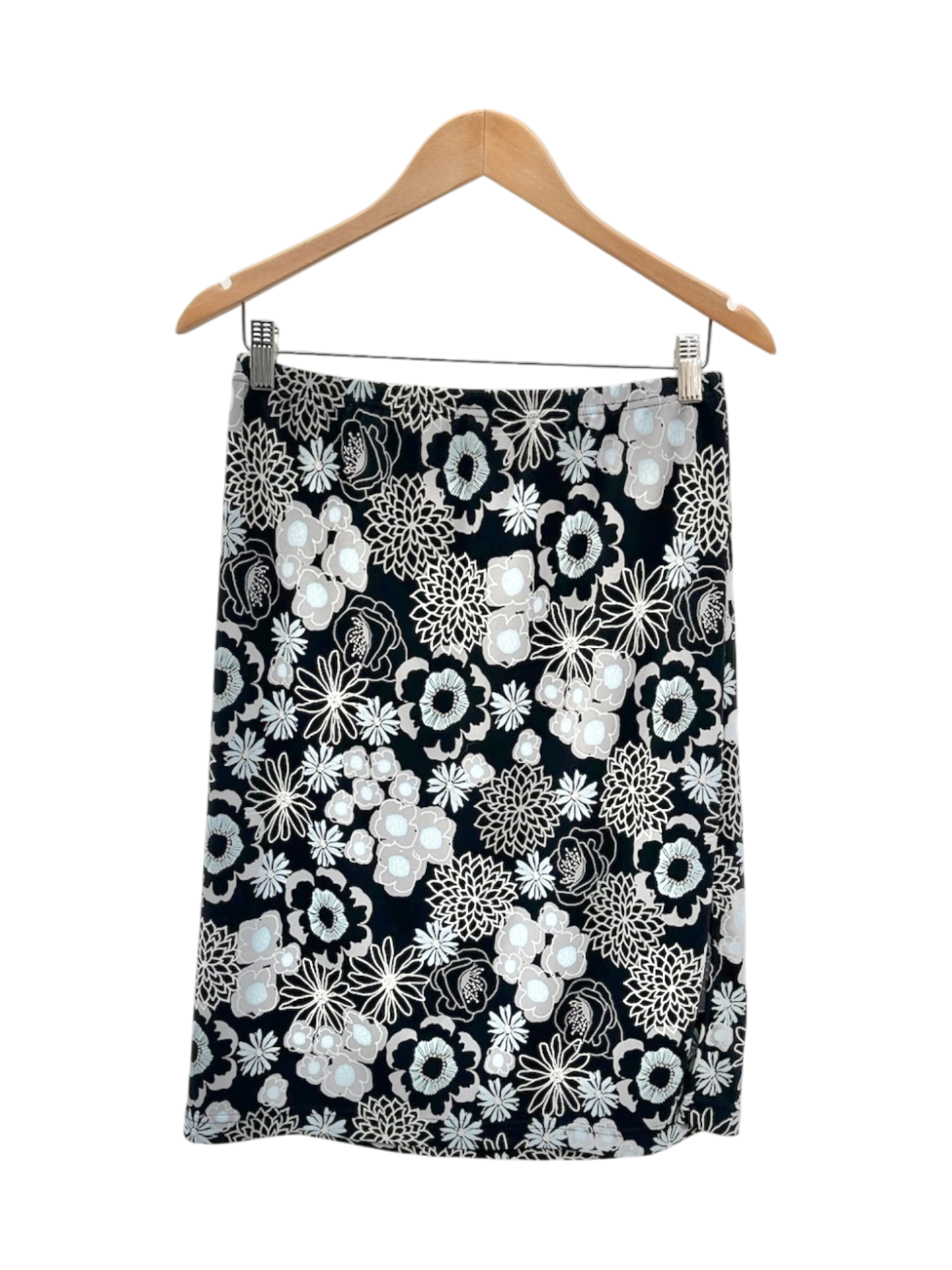 Vintage 90s Flower Power Midi Skirt (S)