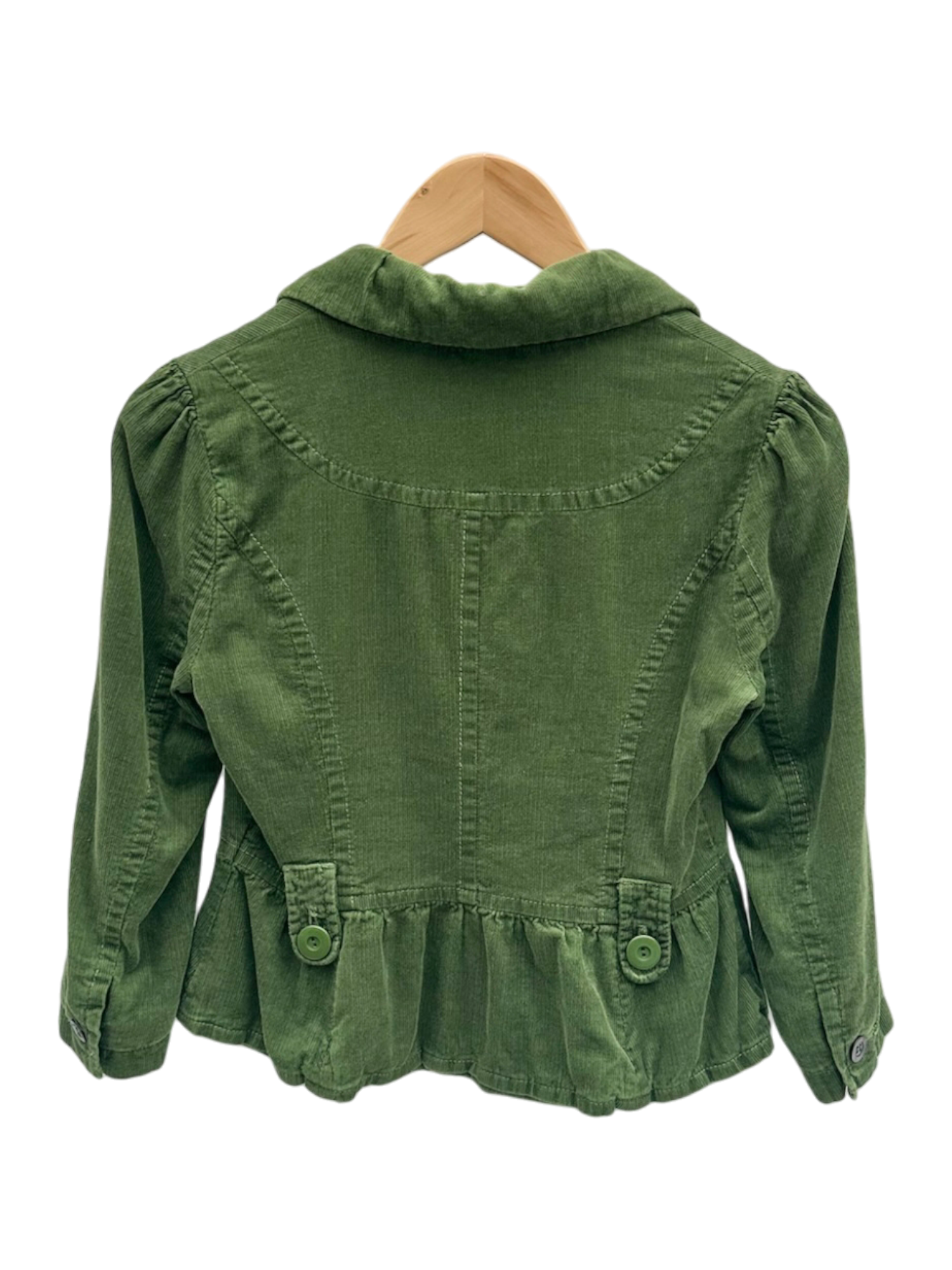 Vintage 90s Retro Green Apple Corduroy Jacket (XS)
