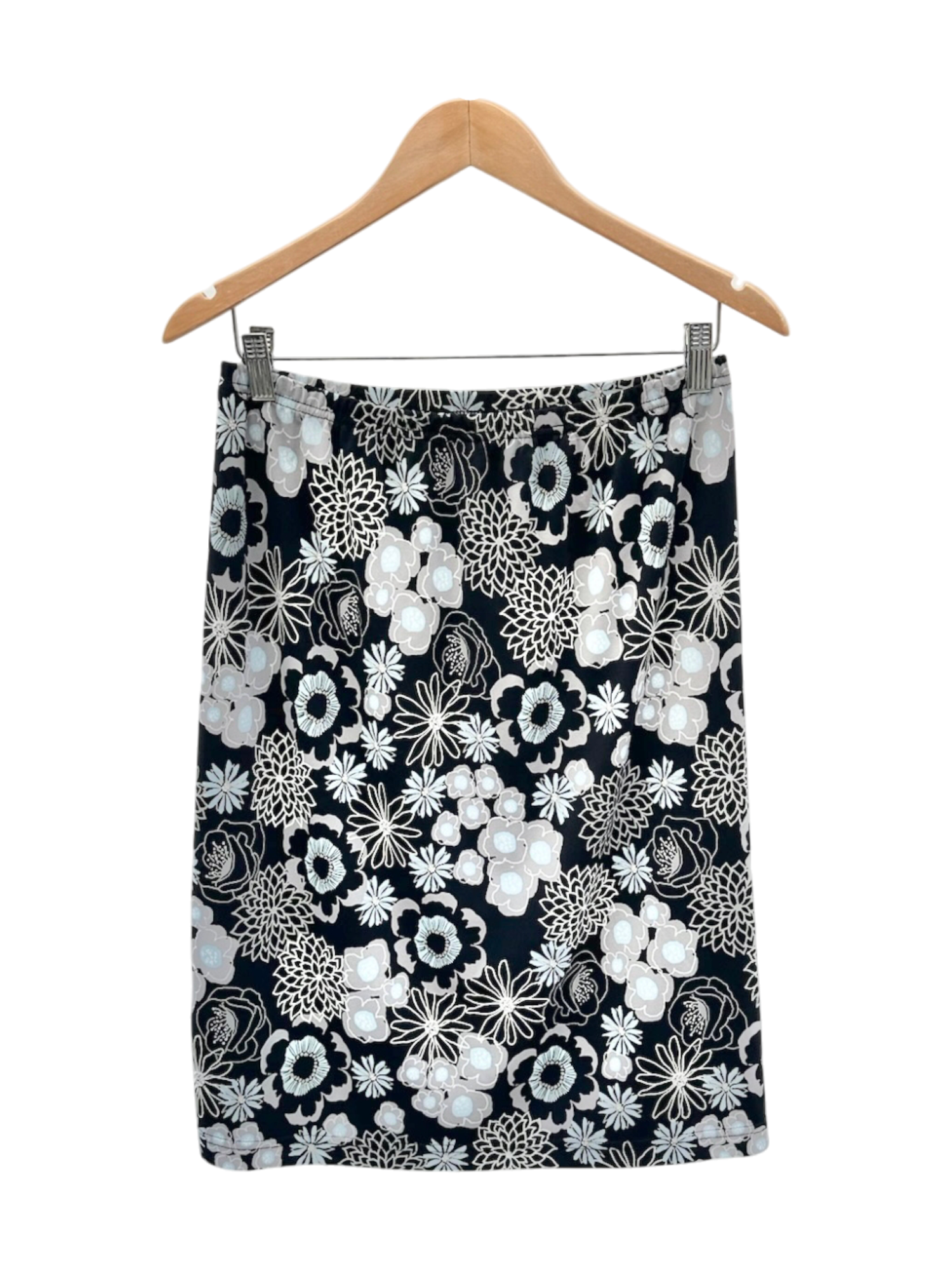 Vintage 90s Flower Power Midi Skirt (S)