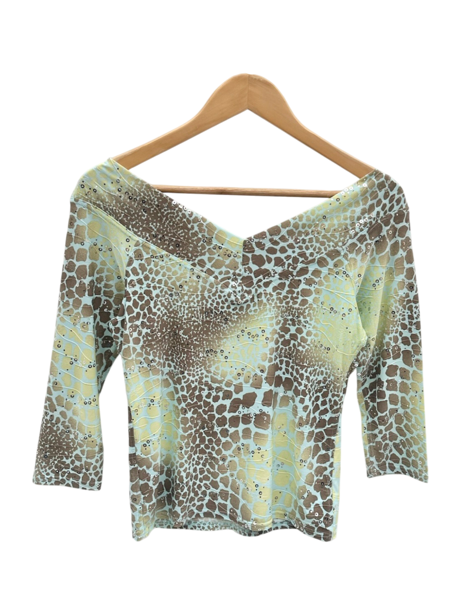 Vintage Y2K Retro Fitted Tile Slinky Top (S/M)