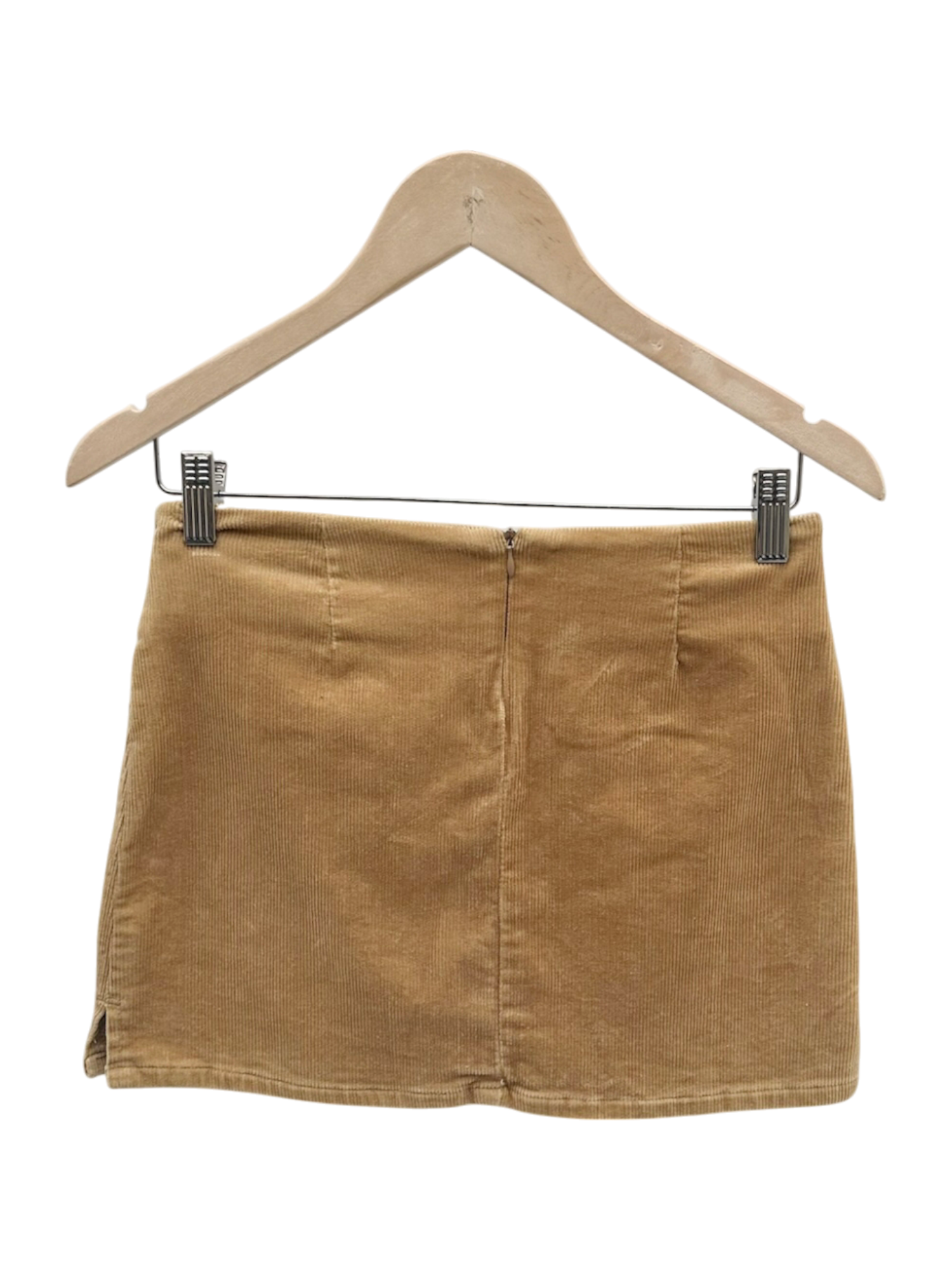 Vintage 90s Corduroy Belted Mini Skirt (S)