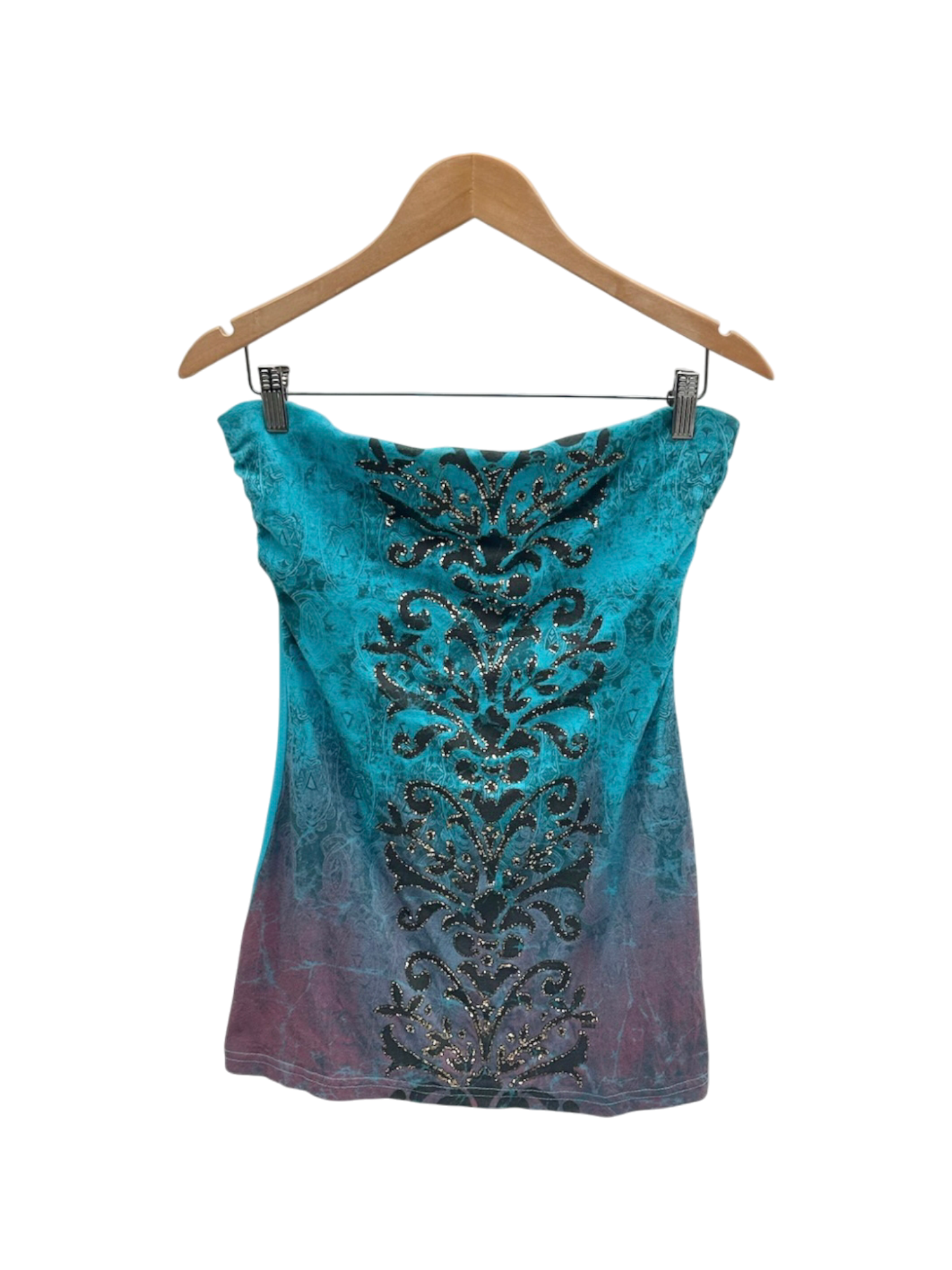 Vintage 90s F.A.N.G. Strapless Knit Top (M)