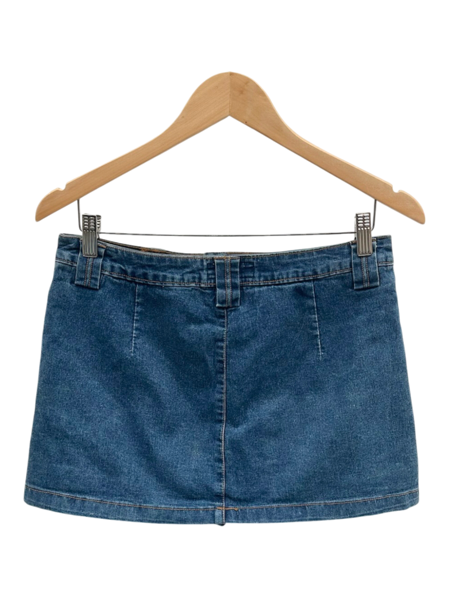 Vintage 90s Denim Mini Skirt w/ Shorts (S/M)