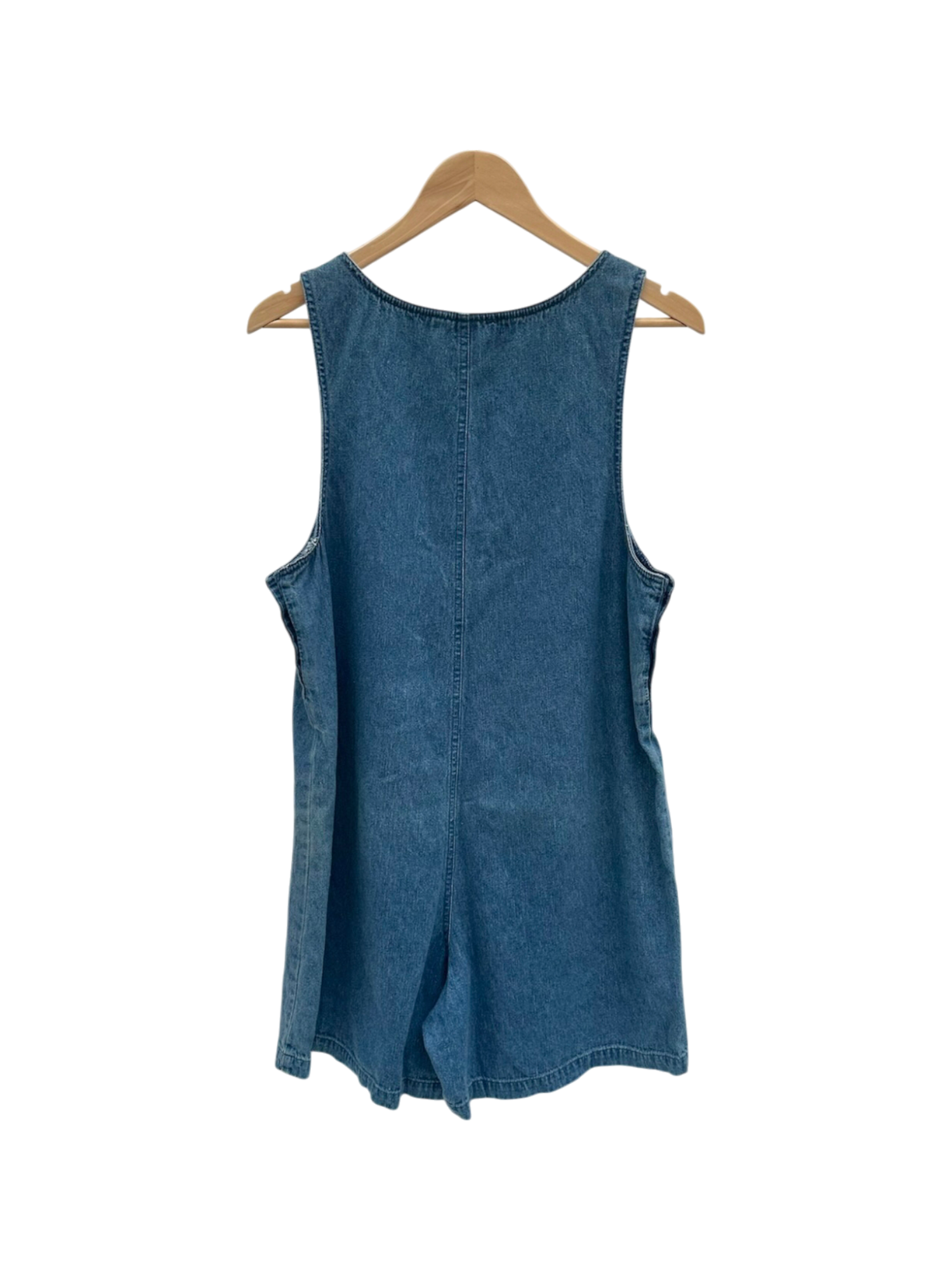 Vintage 90s Cottagecore Embroidered Cotton Overalls (M)