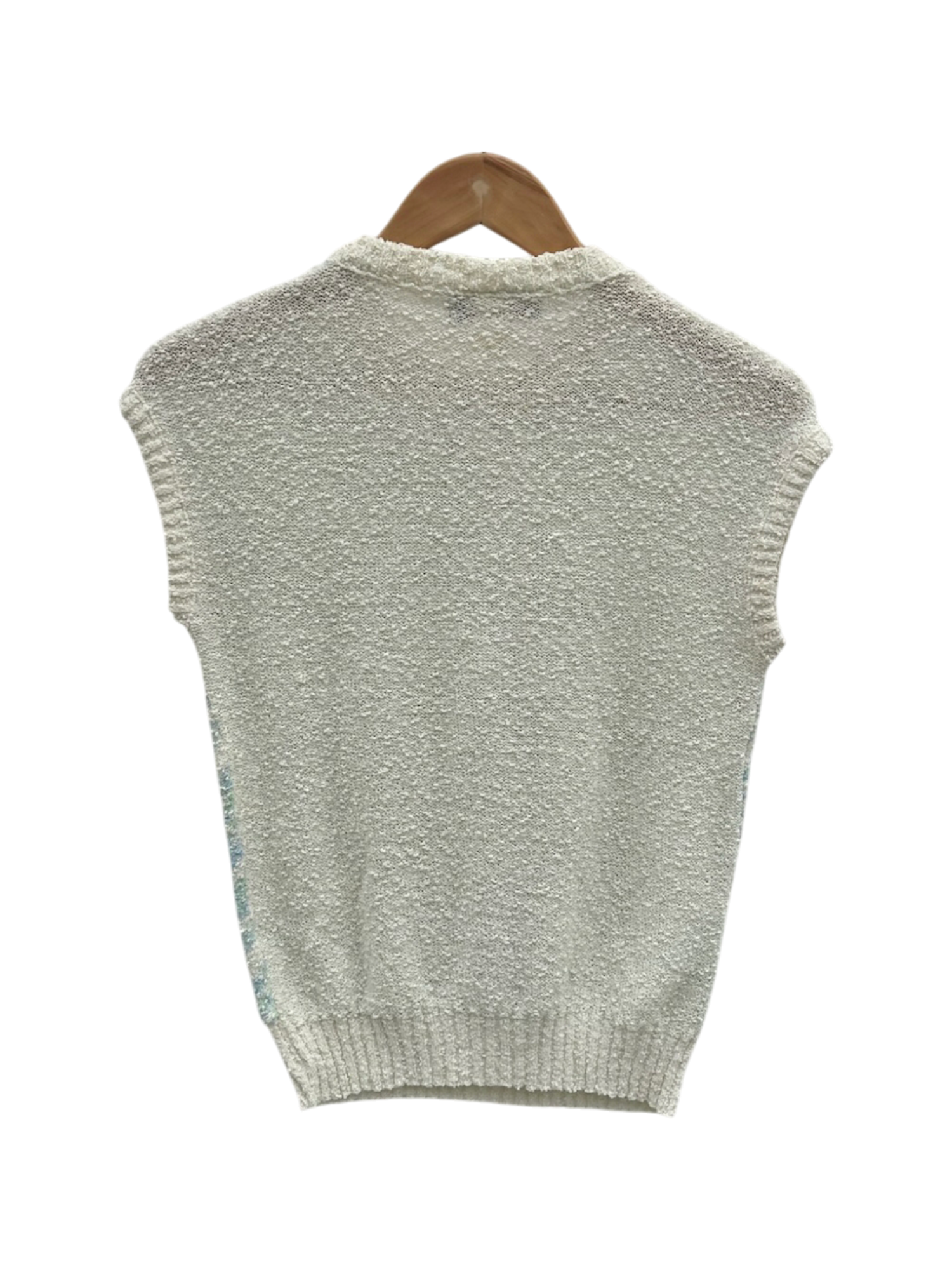 Vintage 90s Retro Striped Vest Knit (M)