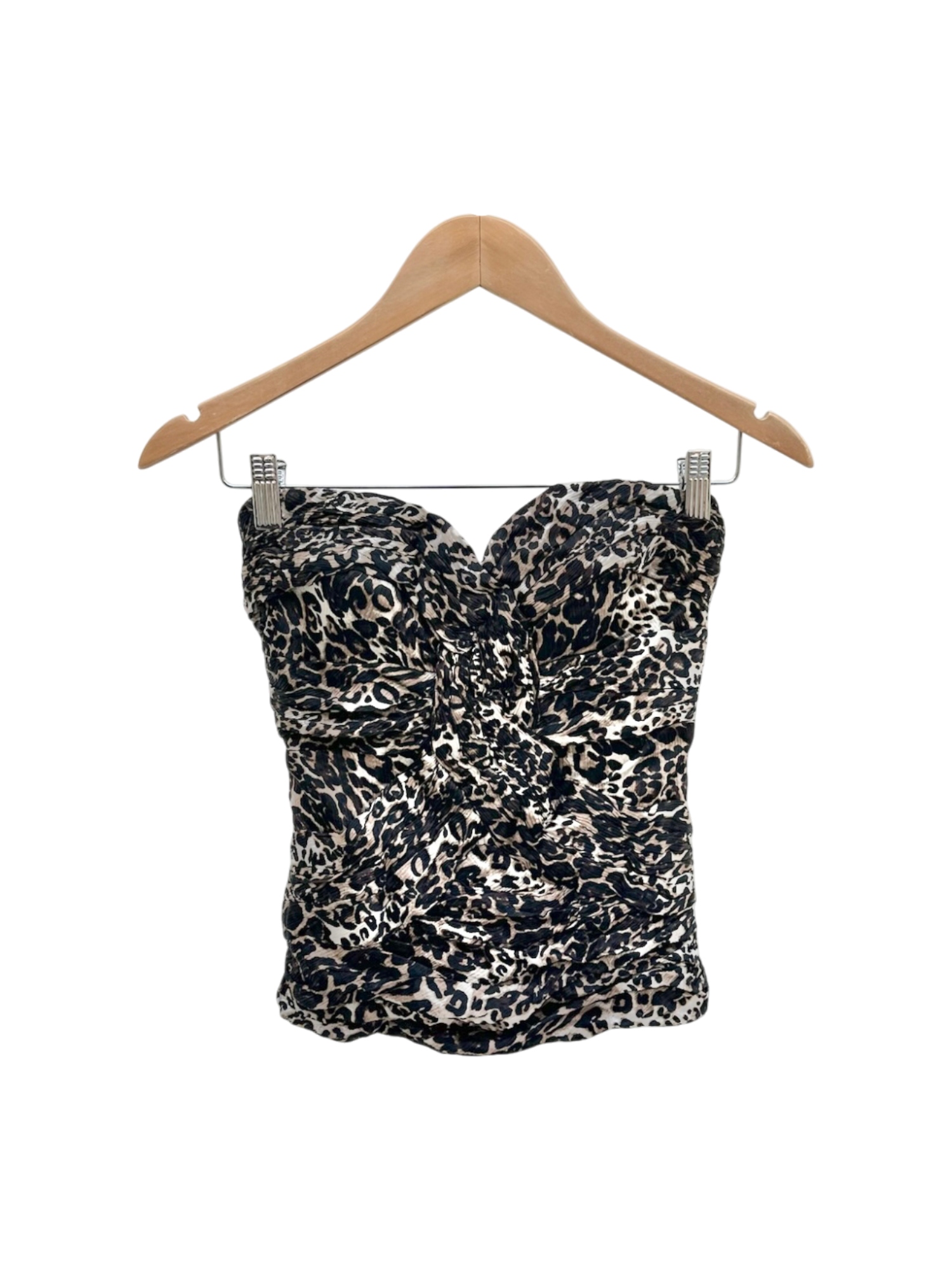 Vintage 90s BEBE Ruched Strapless Top (S)
