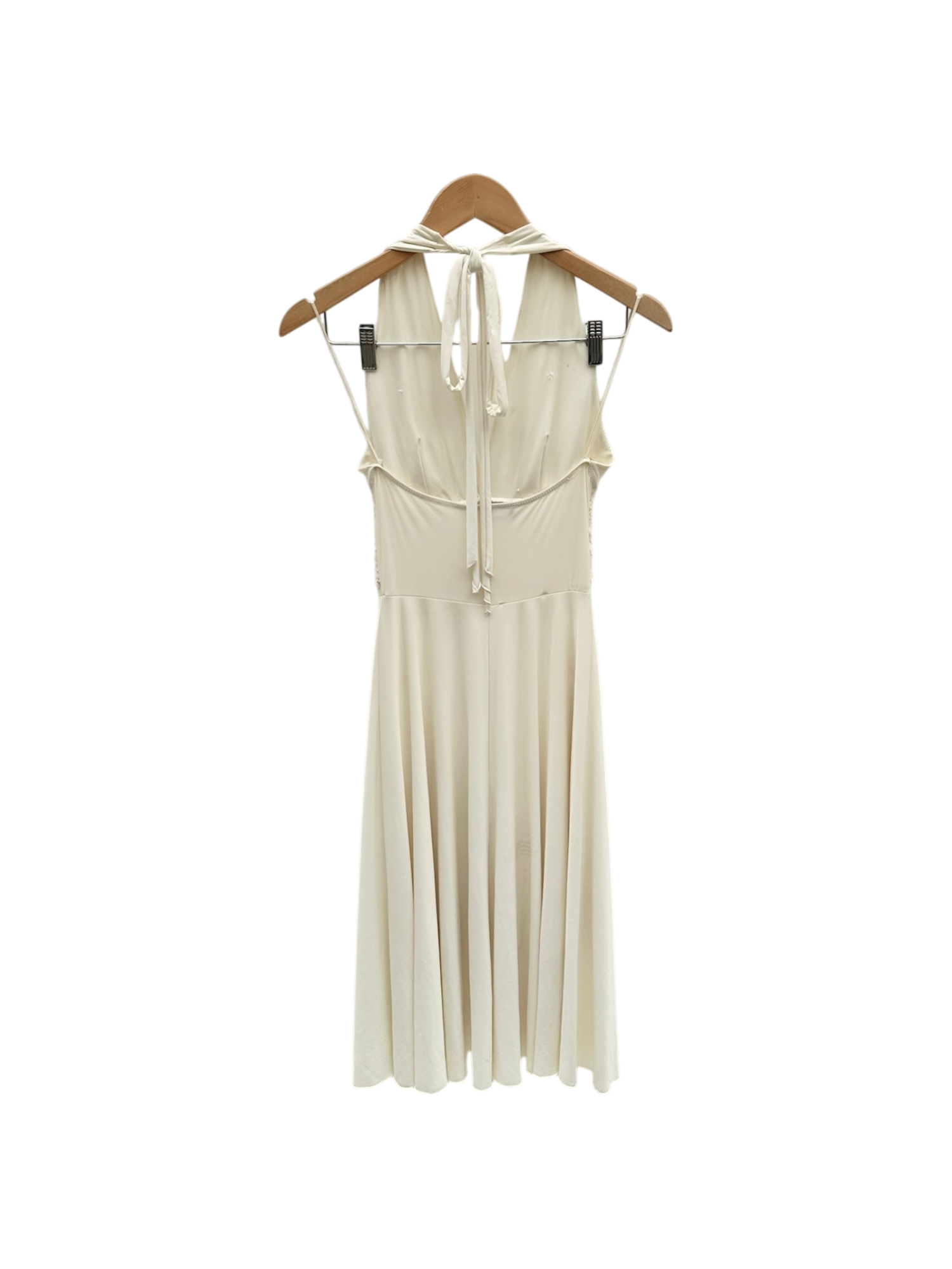 Vintage 90s Dainty Halter Midi Dress (M)