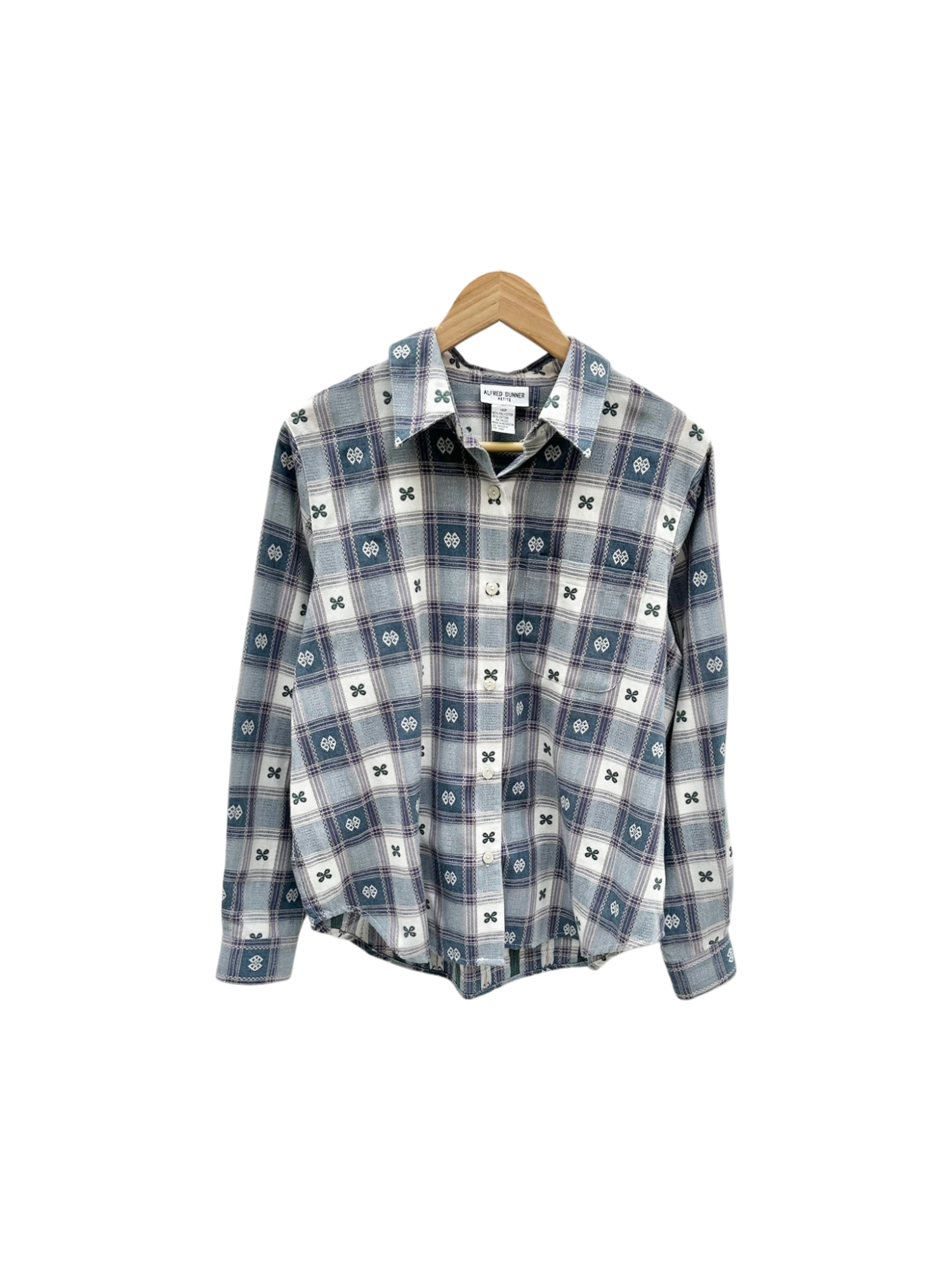 Vintage 90s Retro Cottagecore Button Up (L)