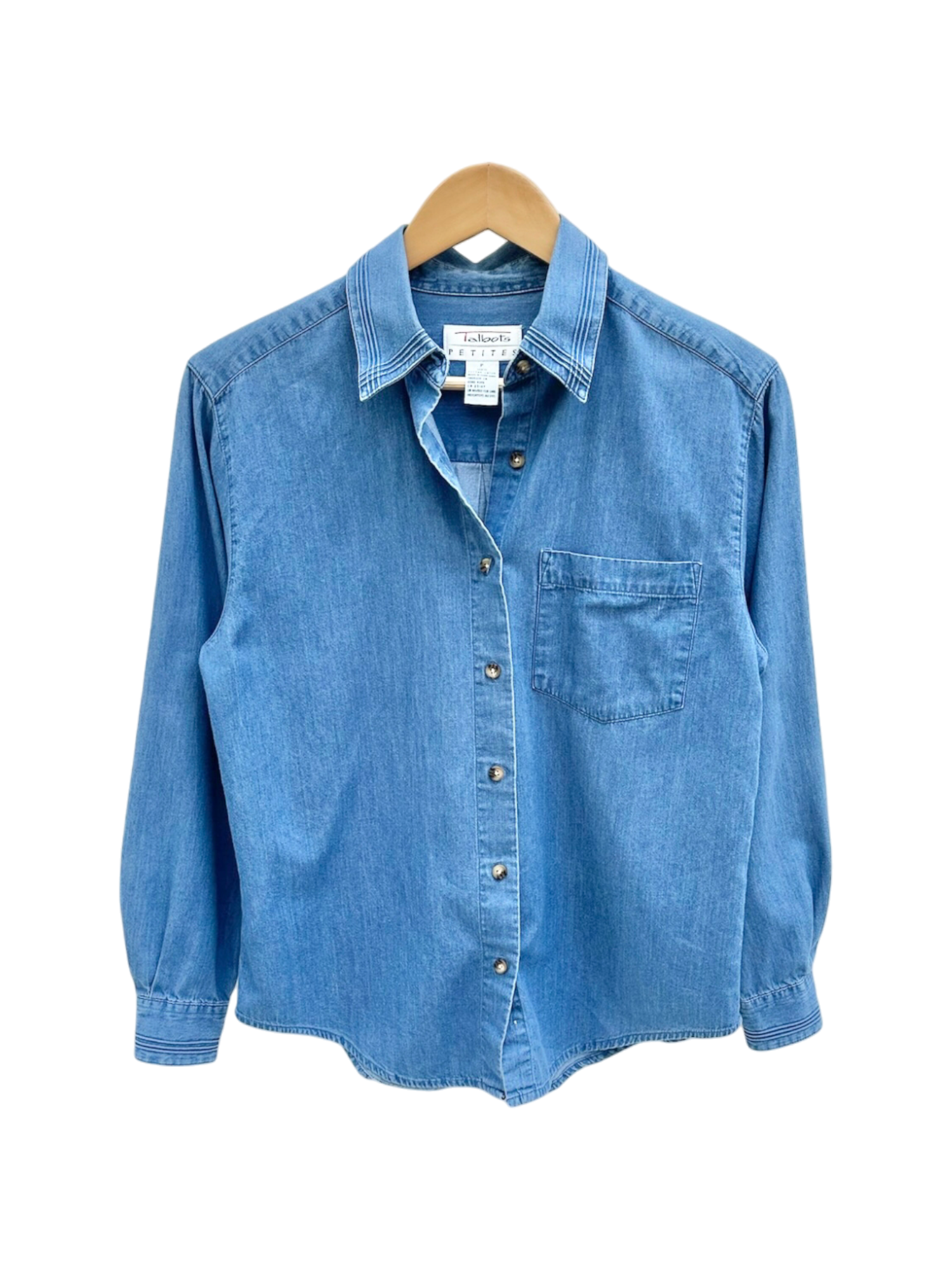 Vintage 90s Classic Cotton Denim Top (S)