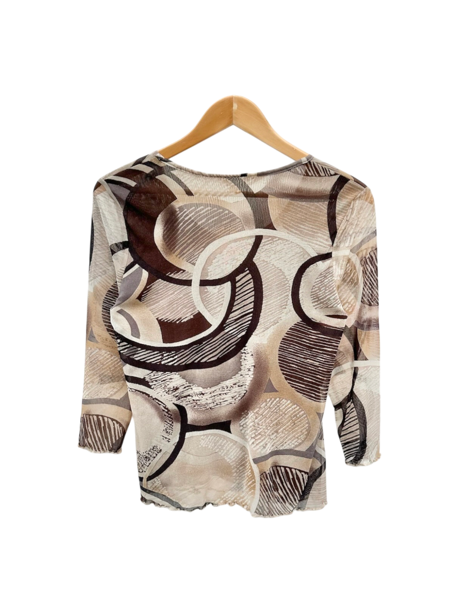 Vintage 90s Retro Geometric Knit Top (M)