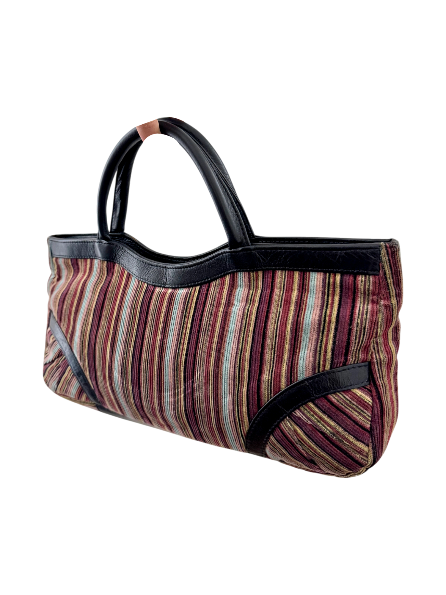 Vintage 90s Corduroy Striped Purse
