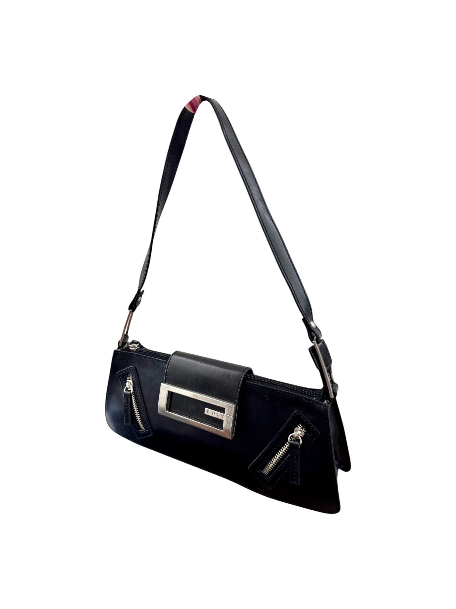 Vintage 90s GUESS Moto Shoulder Purse