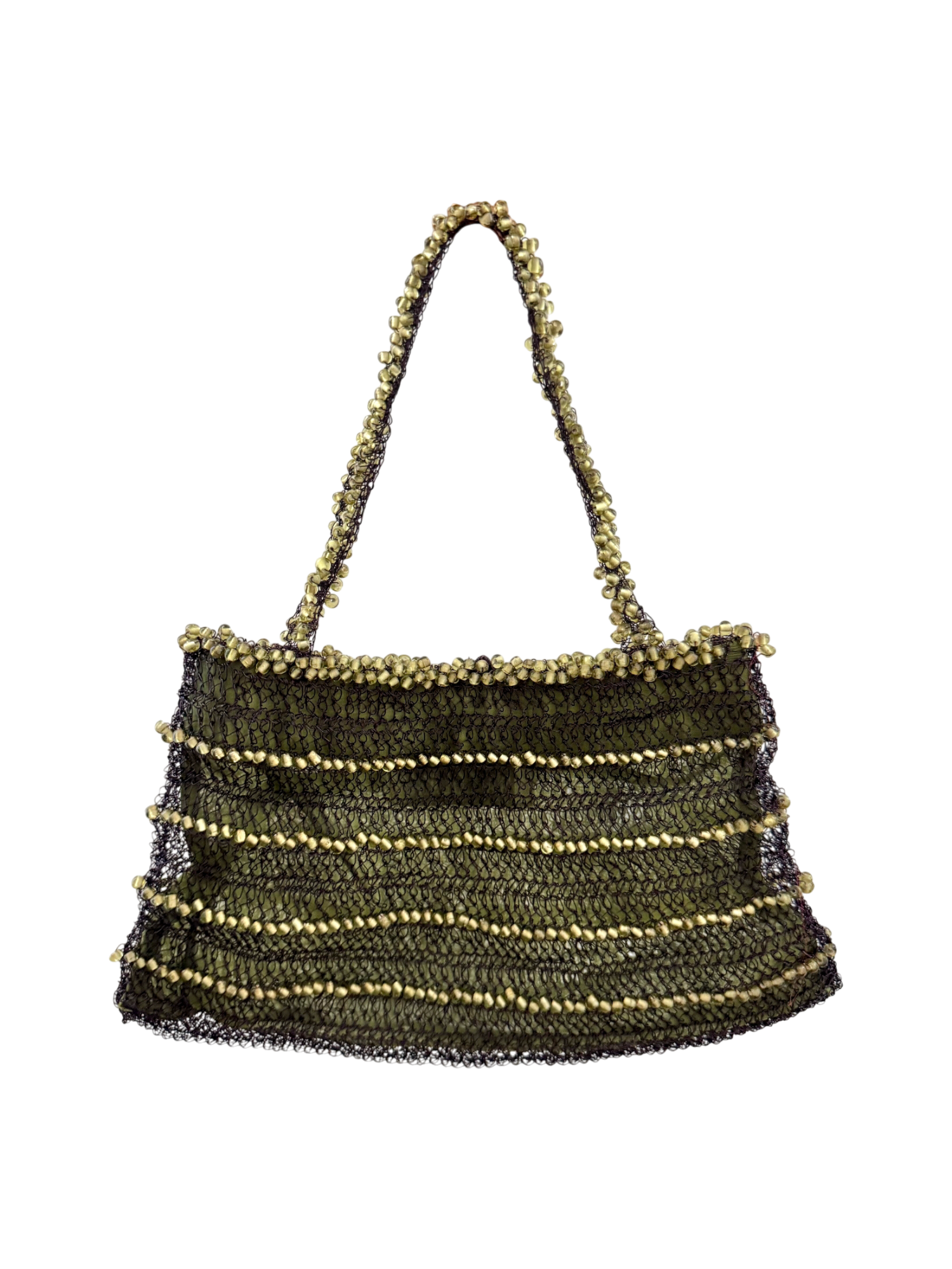 Vintage 90s Eggplant Beaded Purse