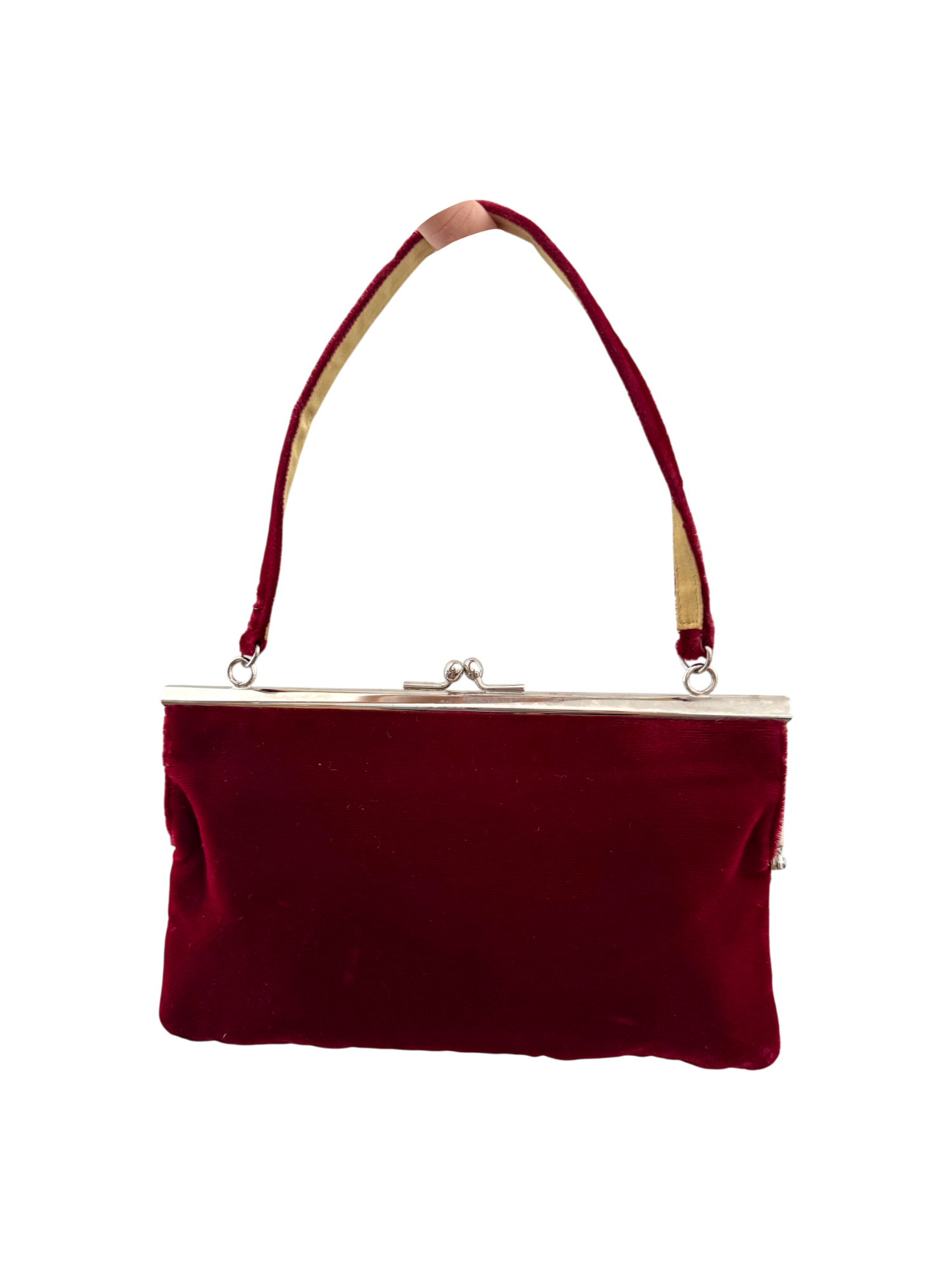 Vintage 90s Floral Cherry Purse