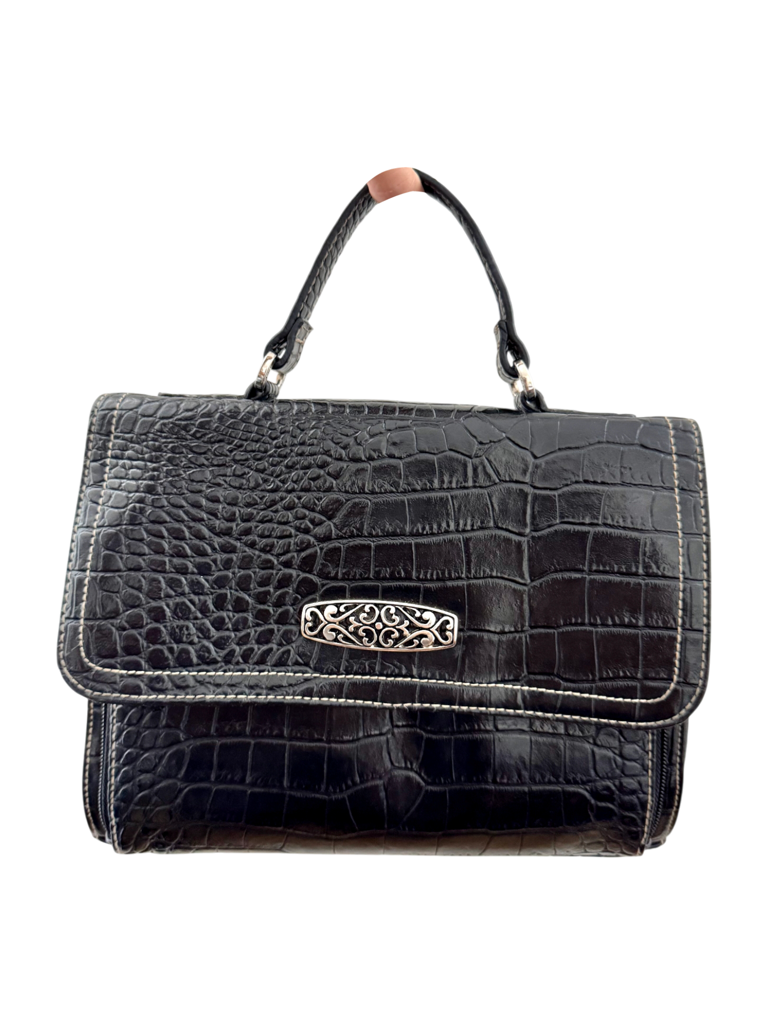 Vintage 90s Textured Messenger Purse