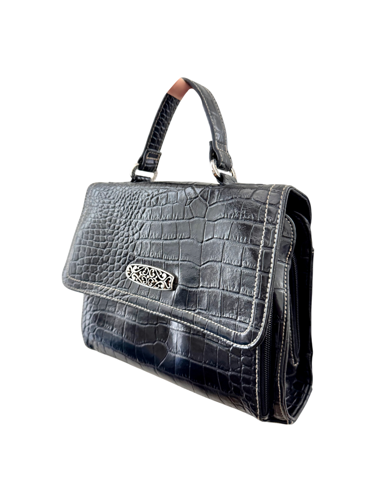 Vintage 90s Textured Messenger Purse
