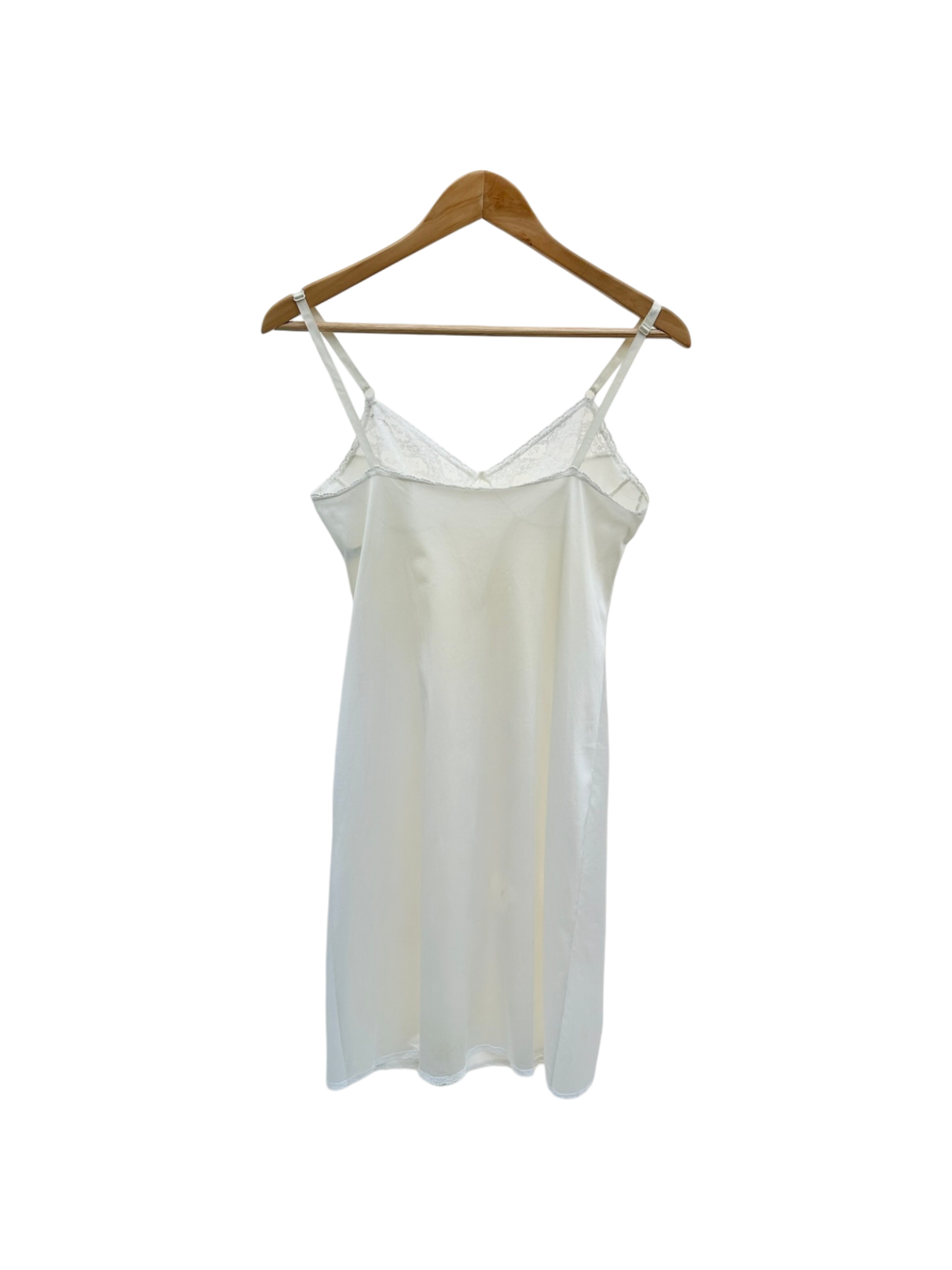 Vintage 60s Lace Ivory Slip Dress (S)