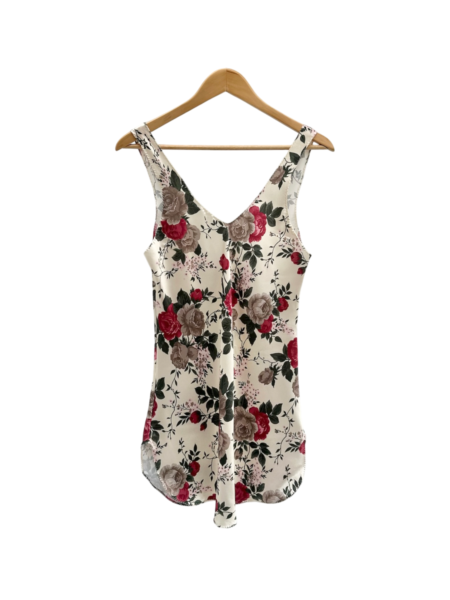 Vintage 80s Floral Mini Slip Dress (S/M)