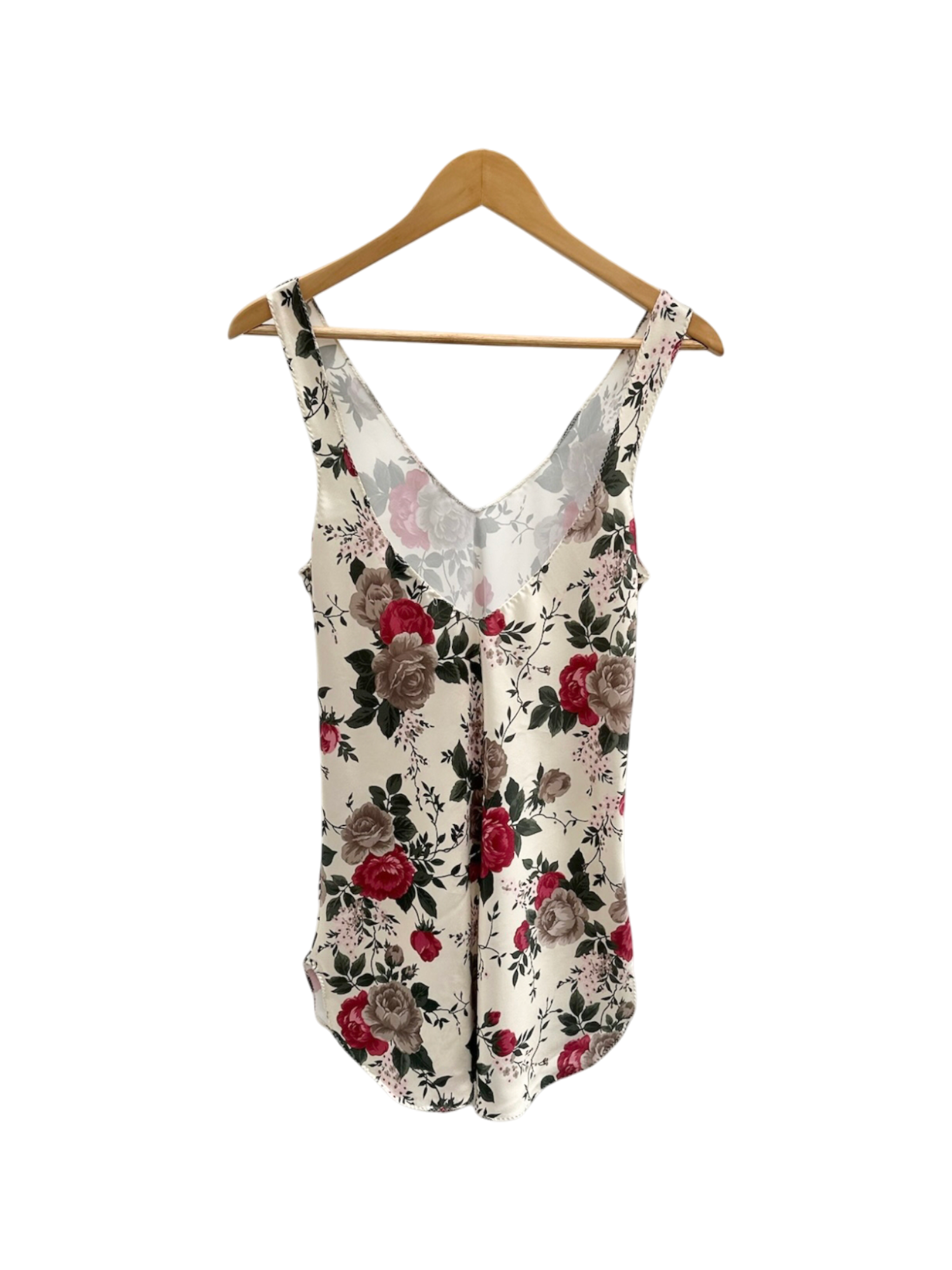 Vintage 80s Floral Mini Slip Dress (S/M)