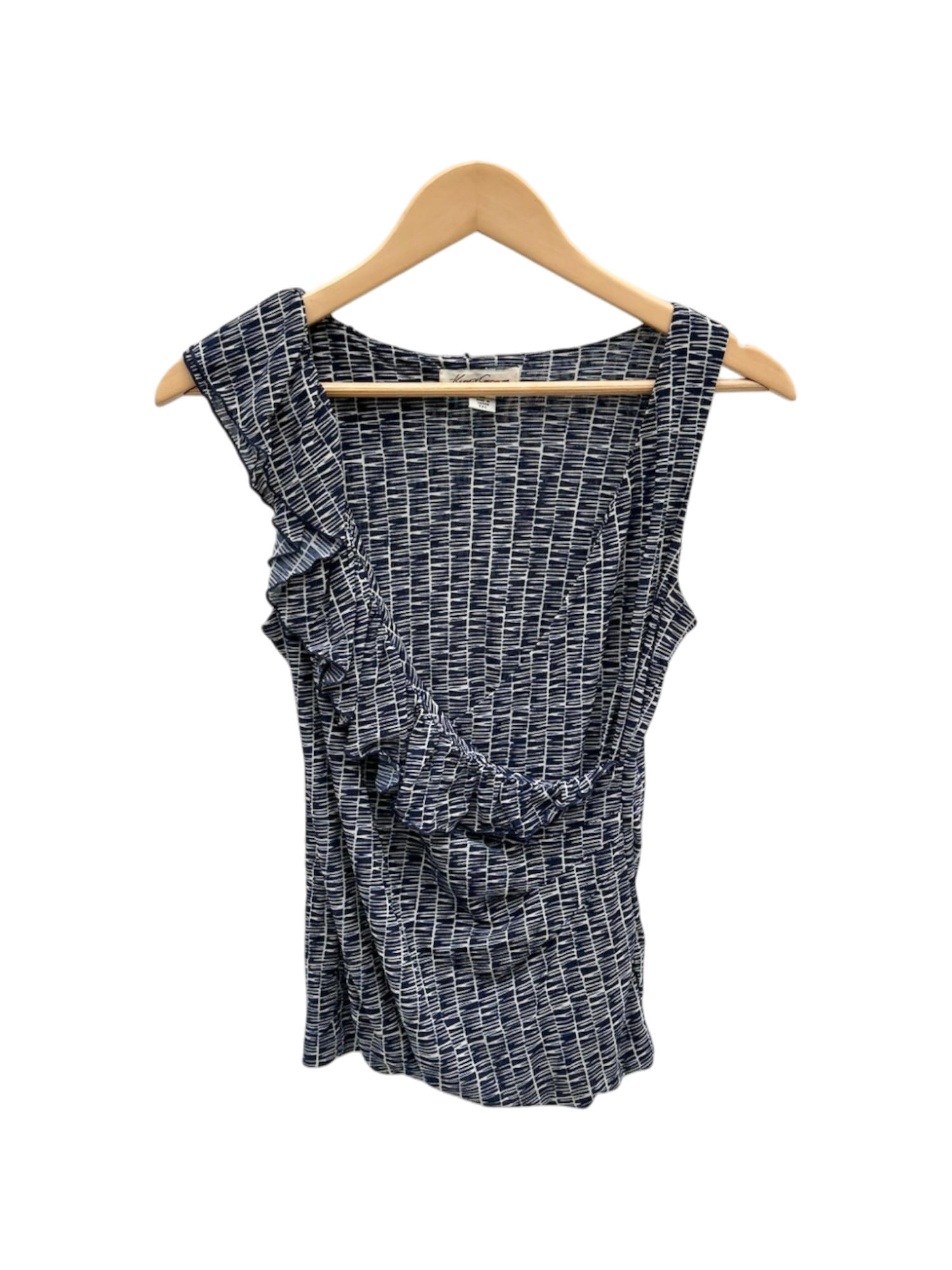 Vintage 90s Ruffled Wrap Knit Top (S)