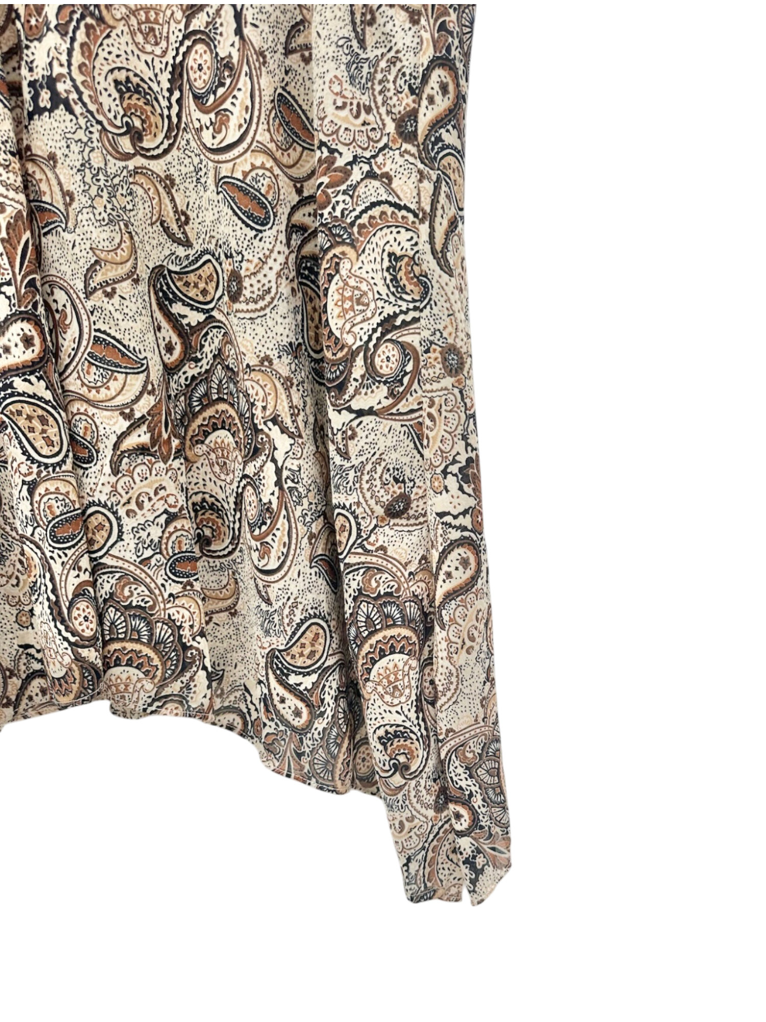 Vintage 90s Denim Paisley Midi Skirt (M)