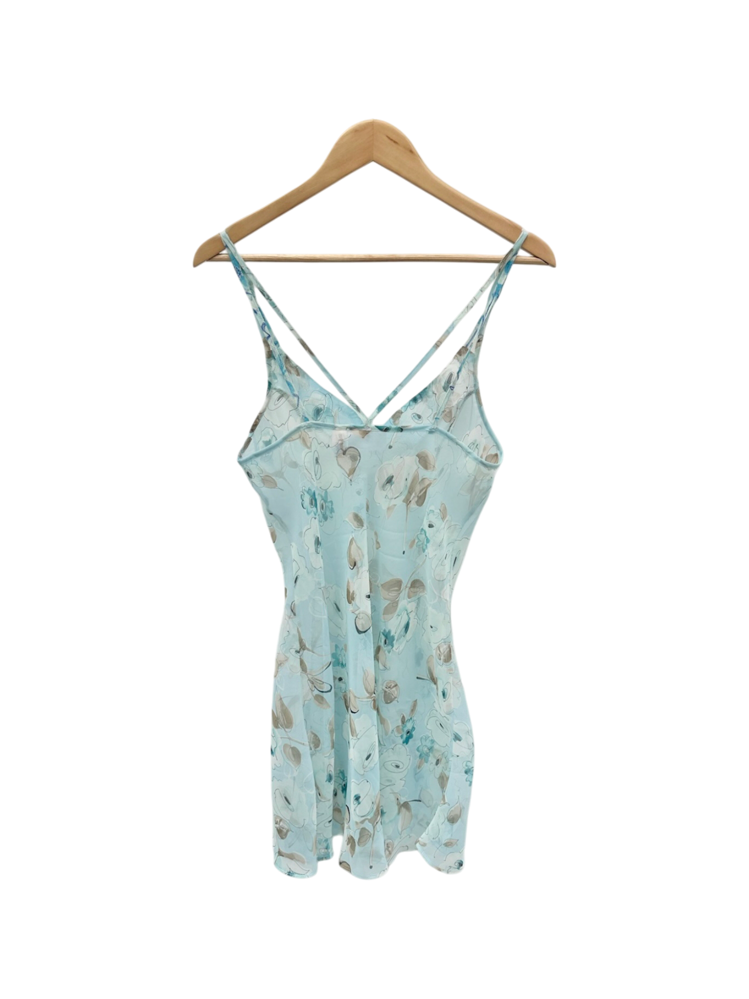 Vintage 90s Semi Sheer Mini Slip (M)