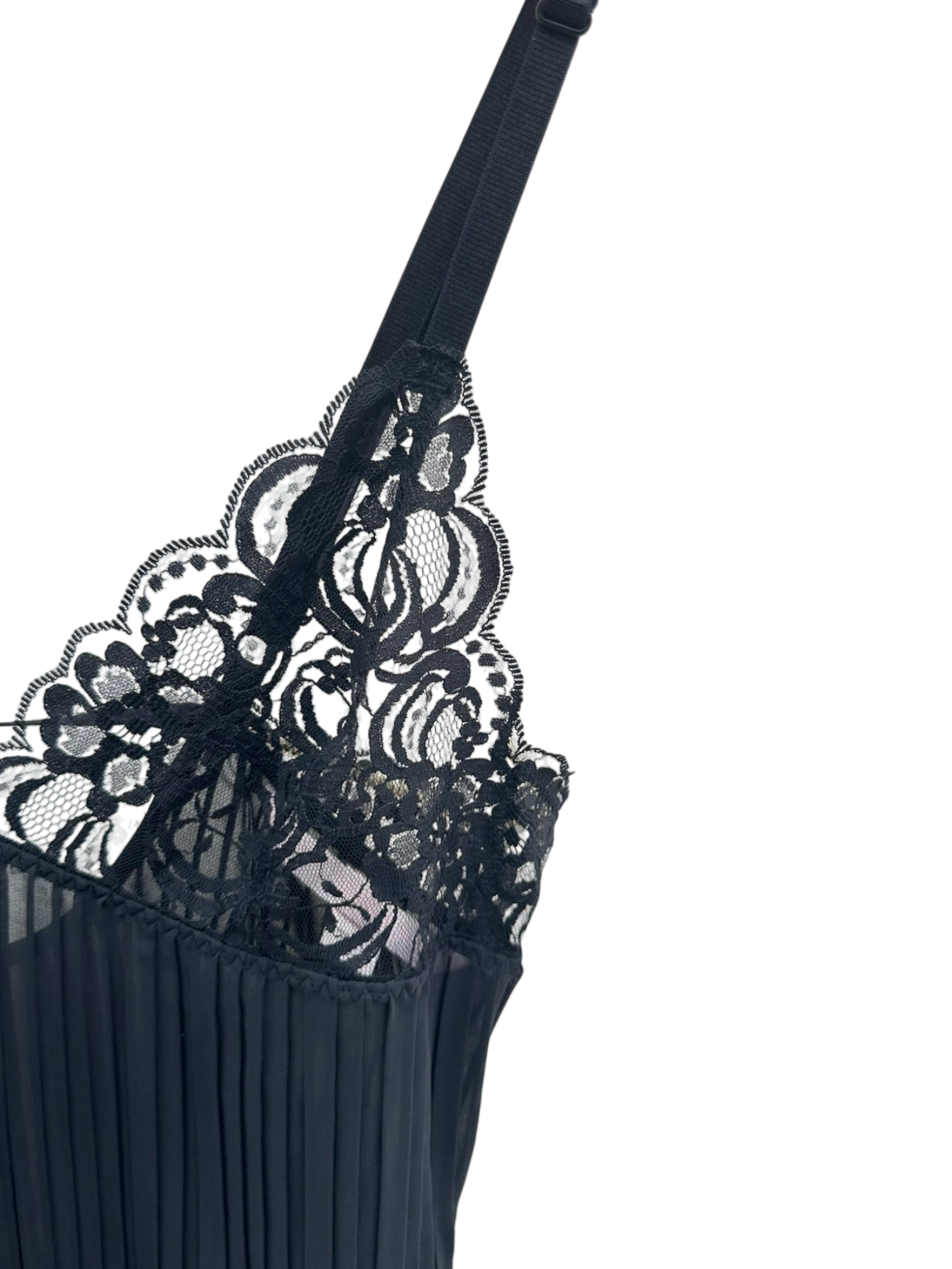 Vintage Y2K Lace Pleated Cami (S)