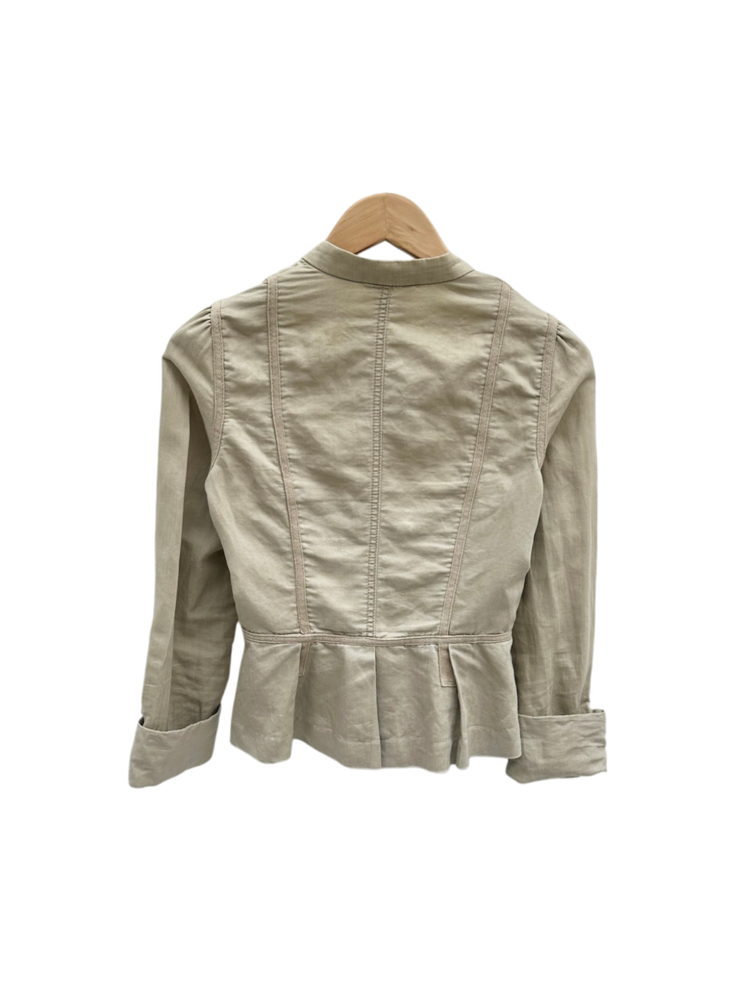Vintage Utilitarian Belted Light Jacket (XS/S)