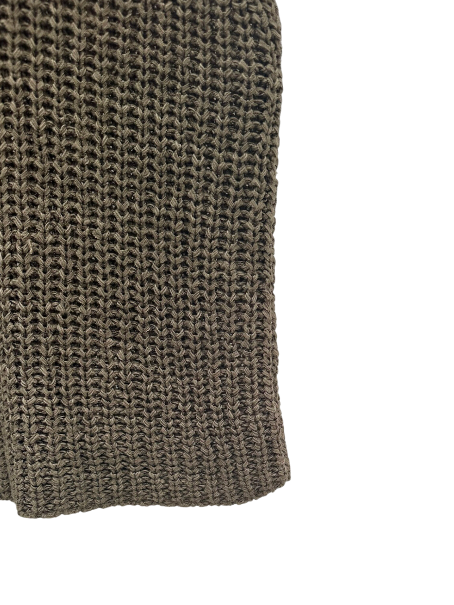 Vintage Retro Olive Knit Tank (S)