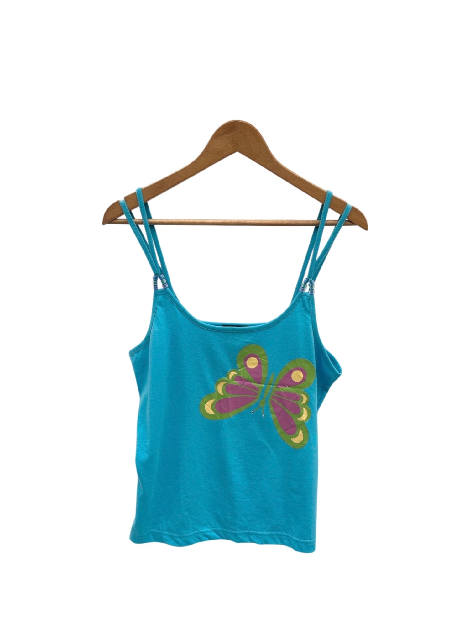 Vintage 90s Butterfly Double Strap Cami (L)