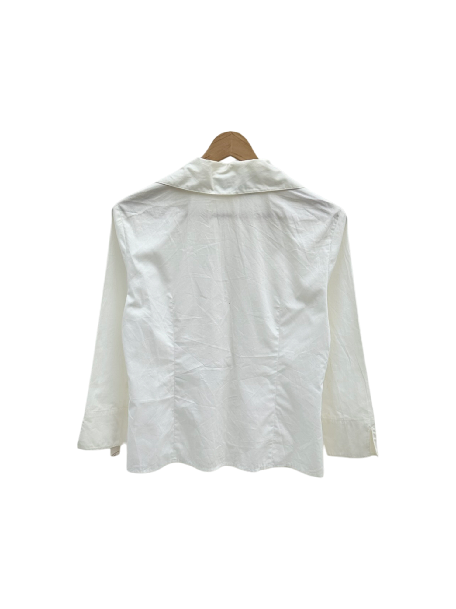 Vintage 90s Prairie Ruffled Cotton Blouse (M)