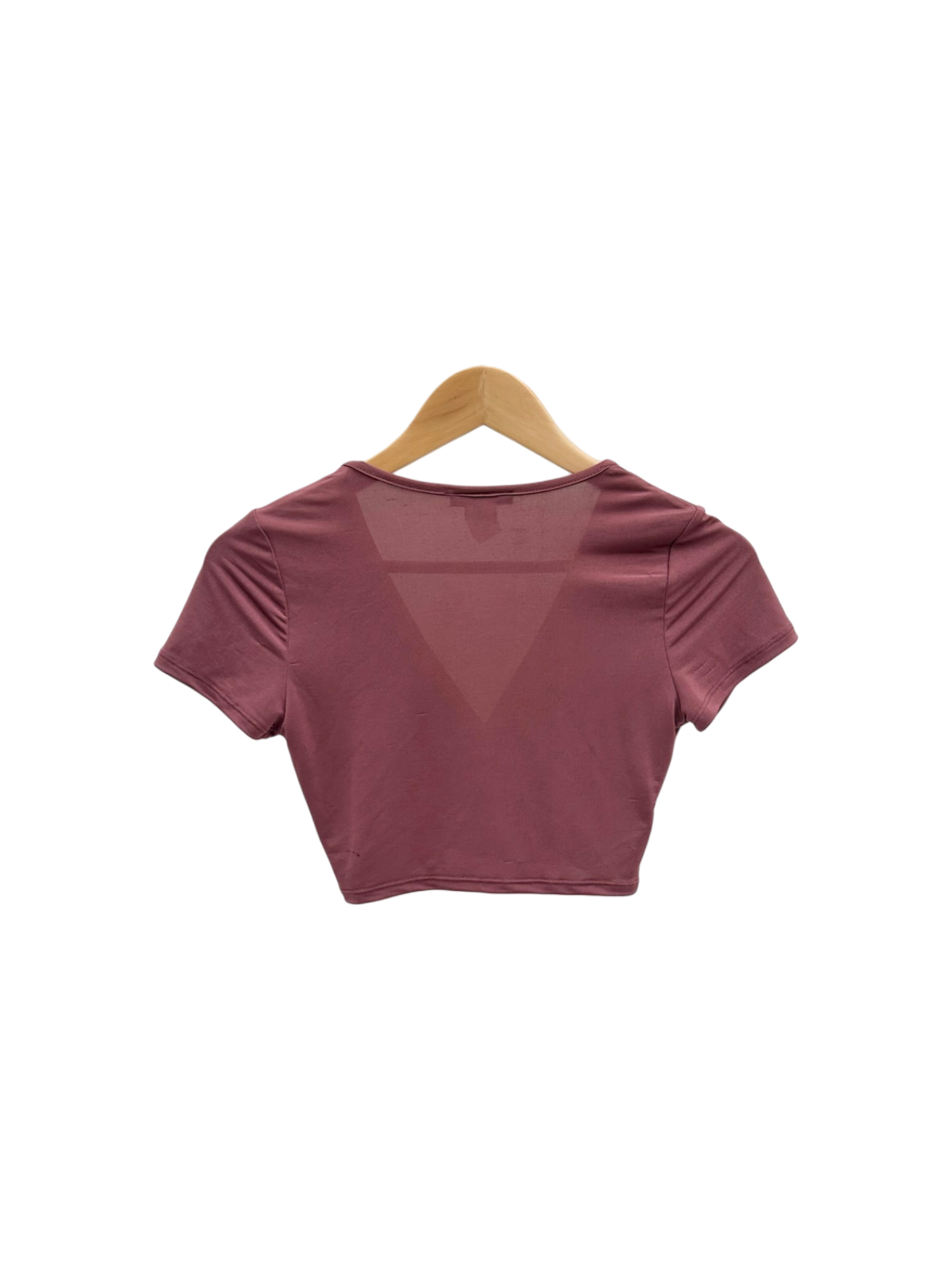 Vintage 90s Plum Cropped Wrap Knit (S)
