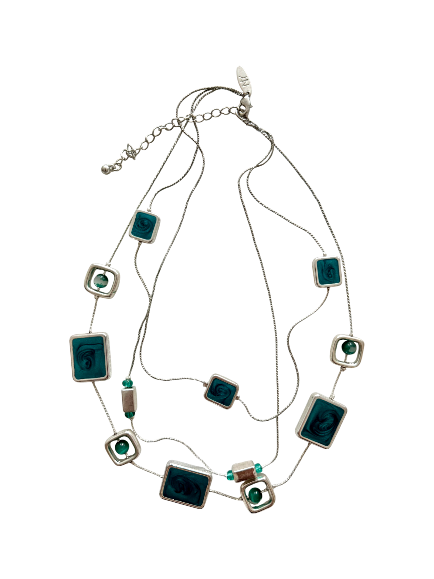 Triple Layered Crystal Drifter Necklace