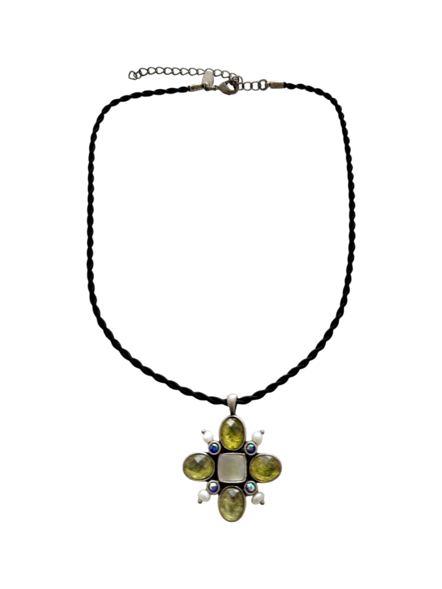 Moss & Moonlight Cord Choker