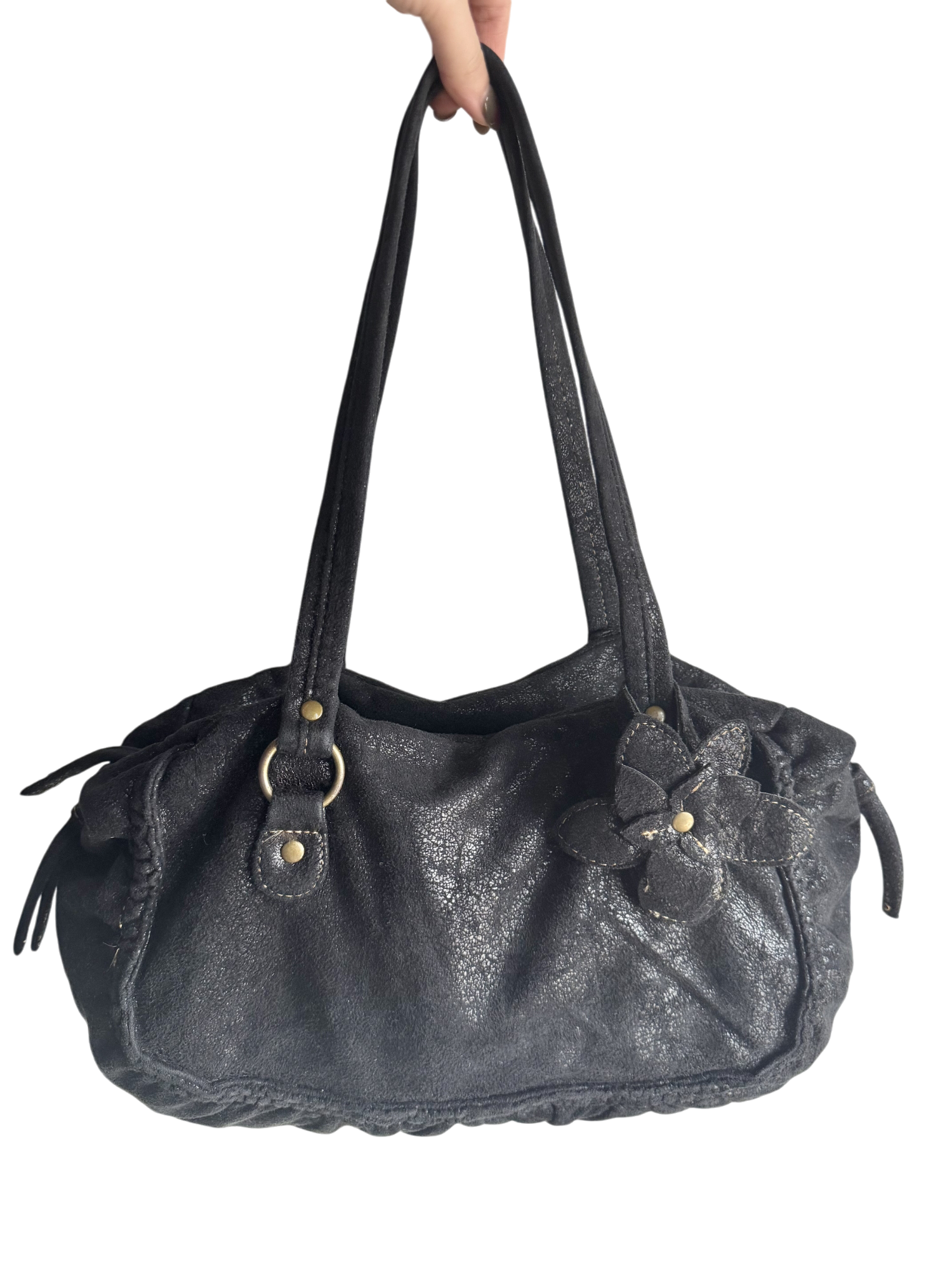 Vintage Y2K Floral Felt Purse