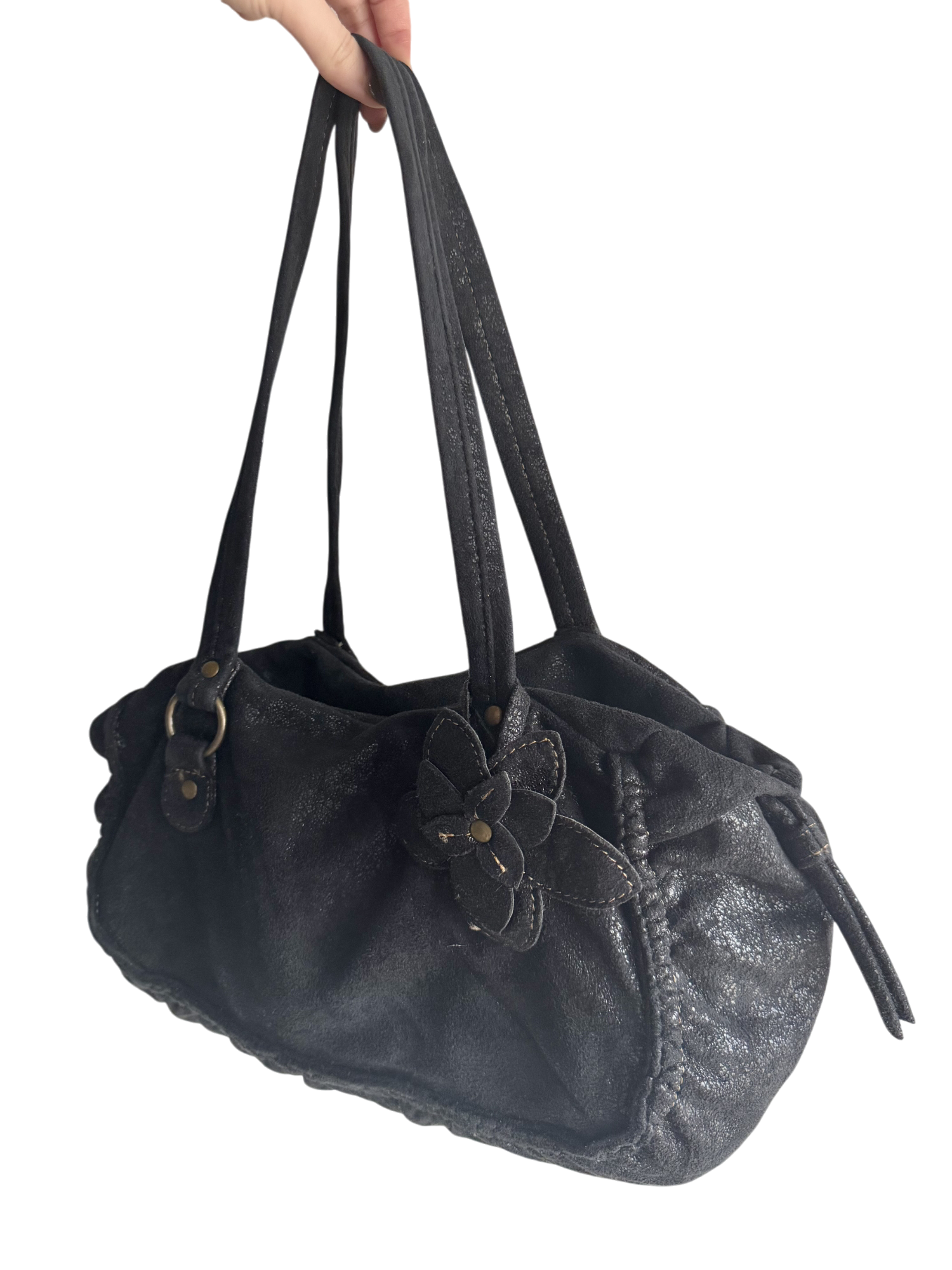 Vintage Y2K Floral Felt Purse