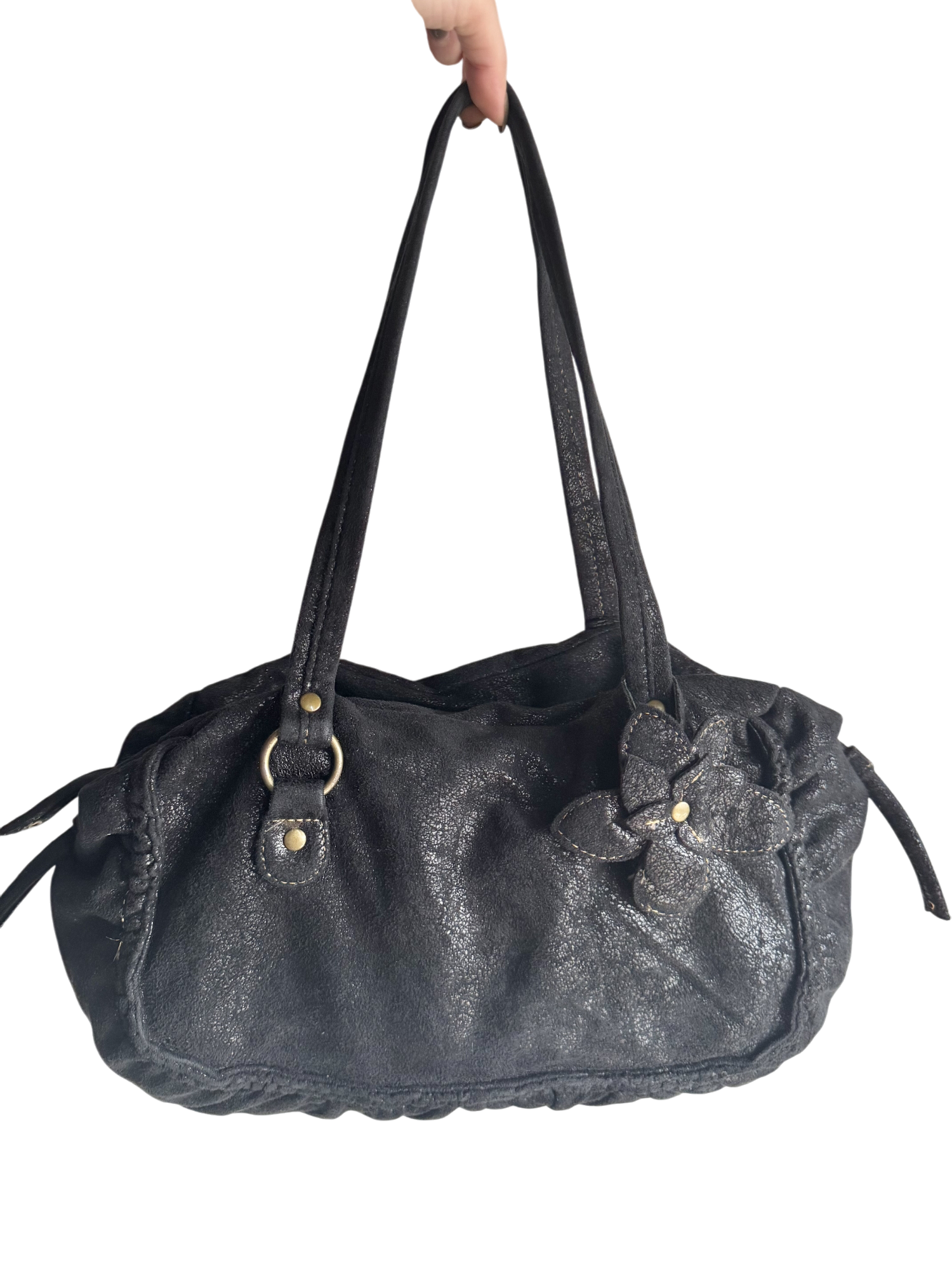 Vintage Y2K Floral Felt Purse