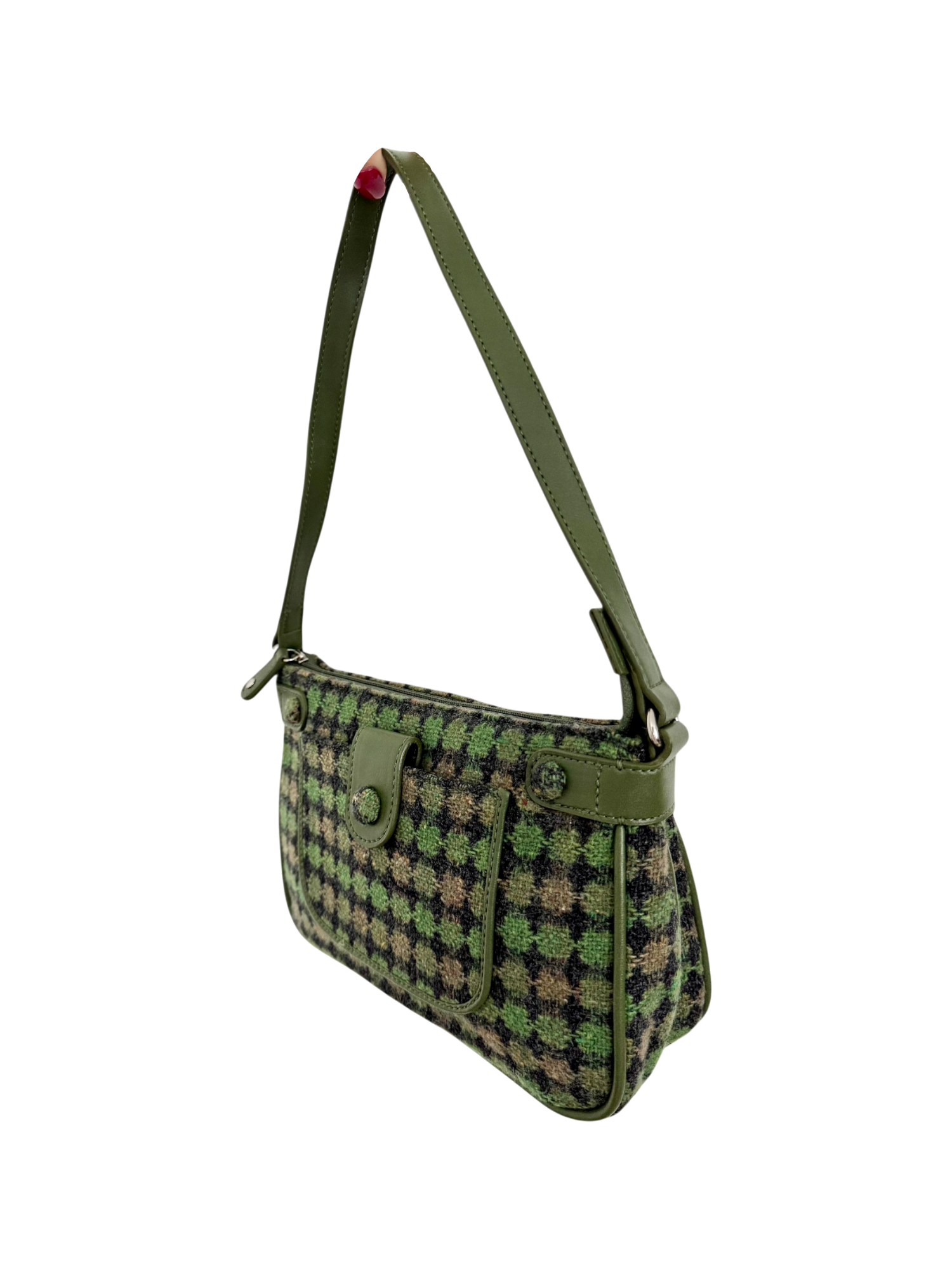 Vintage 90s Pebble Textured Shoulder Purse