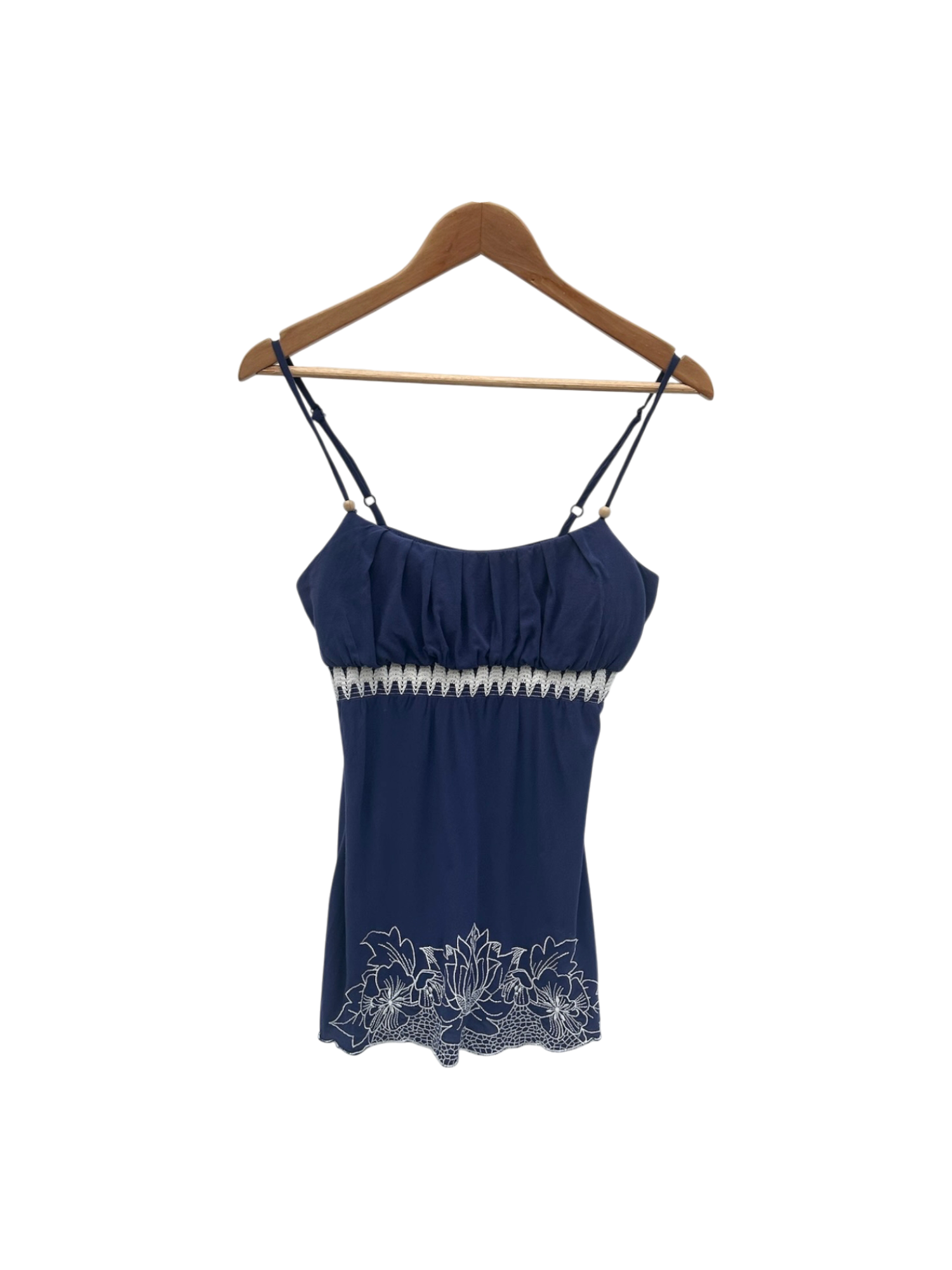 Vintage Y2K Boho Embroidered Cami (M)