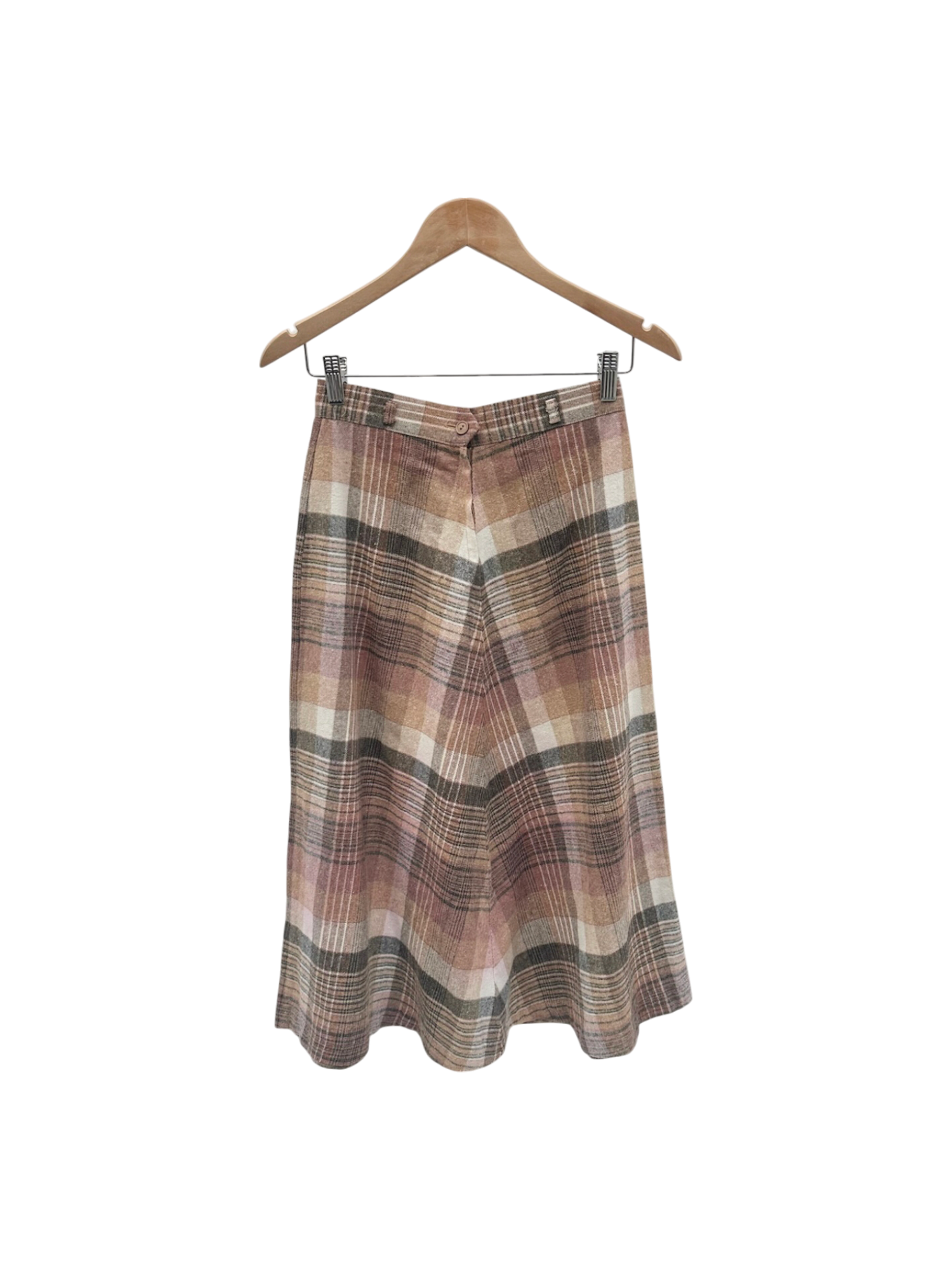 Vintage 90s Plaid Midi Skirt (S)