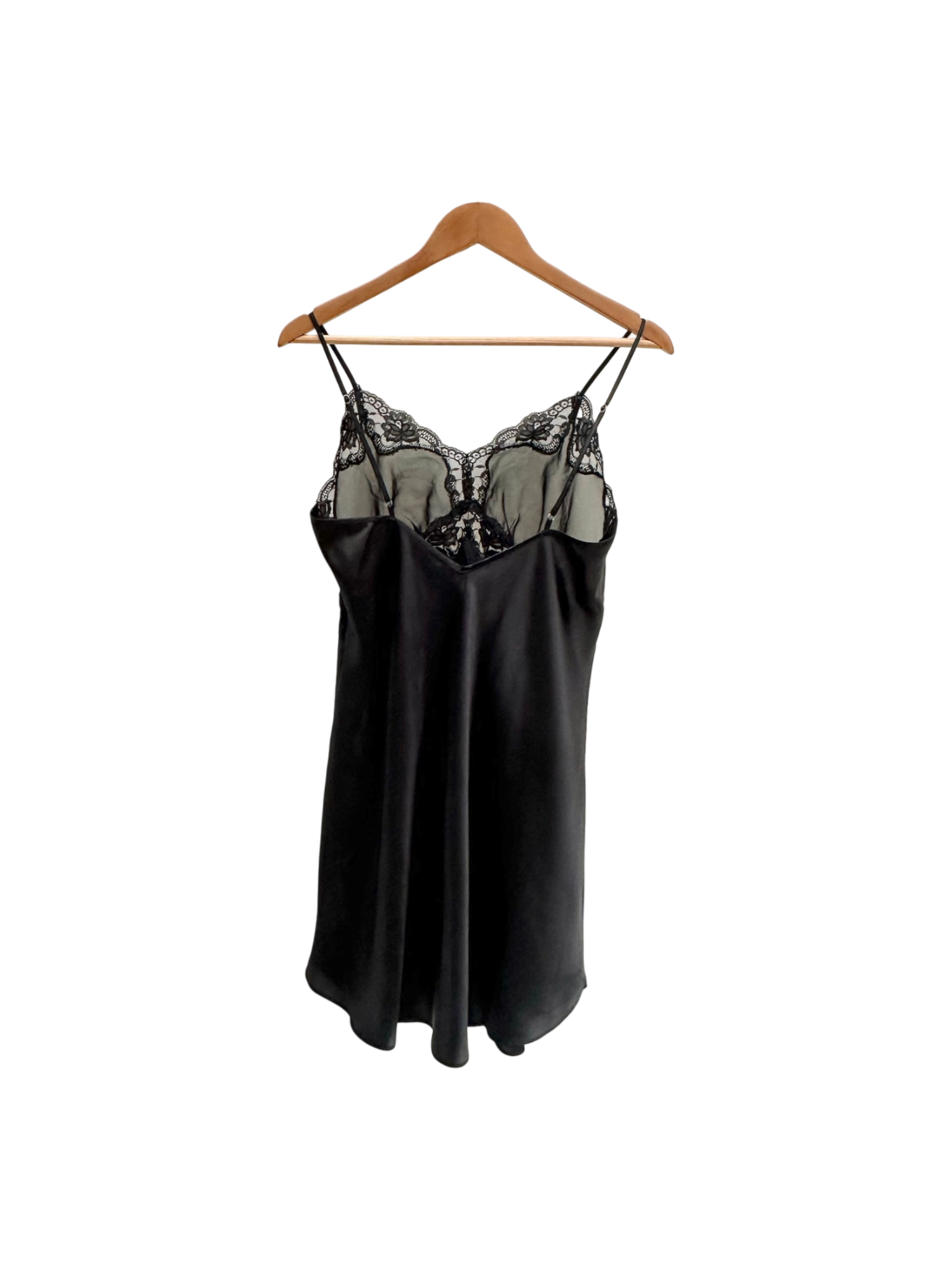Vintage 90s Sheer Lace Mini Slip (L)