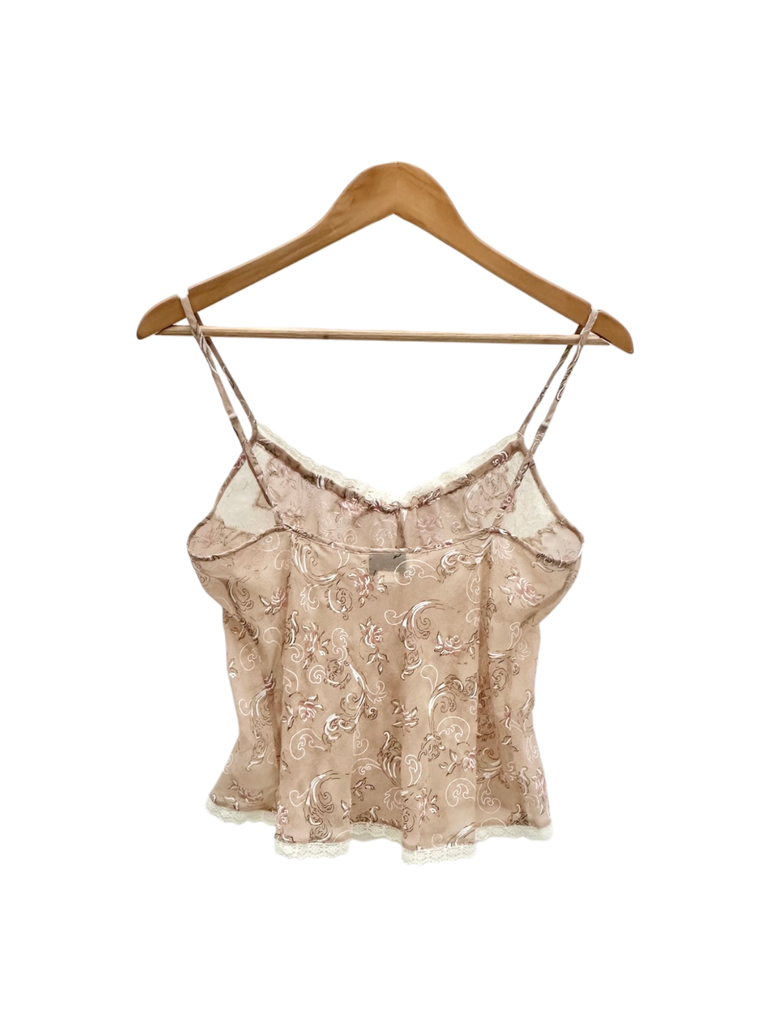 Vintage 90sFairy Silk Lace Embroidered Cami (S)