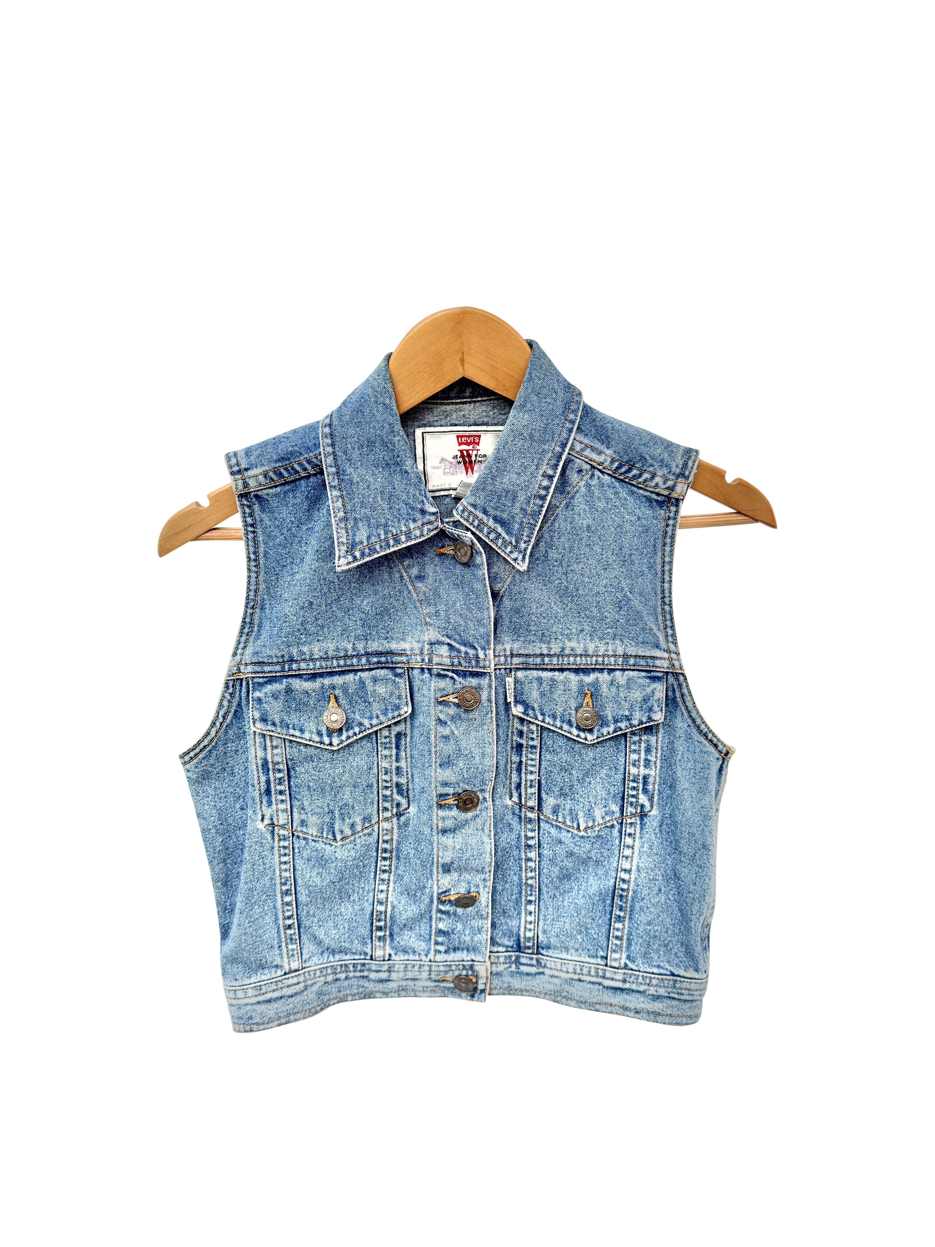 Vintage 90s Levis Cropped Vest (S)