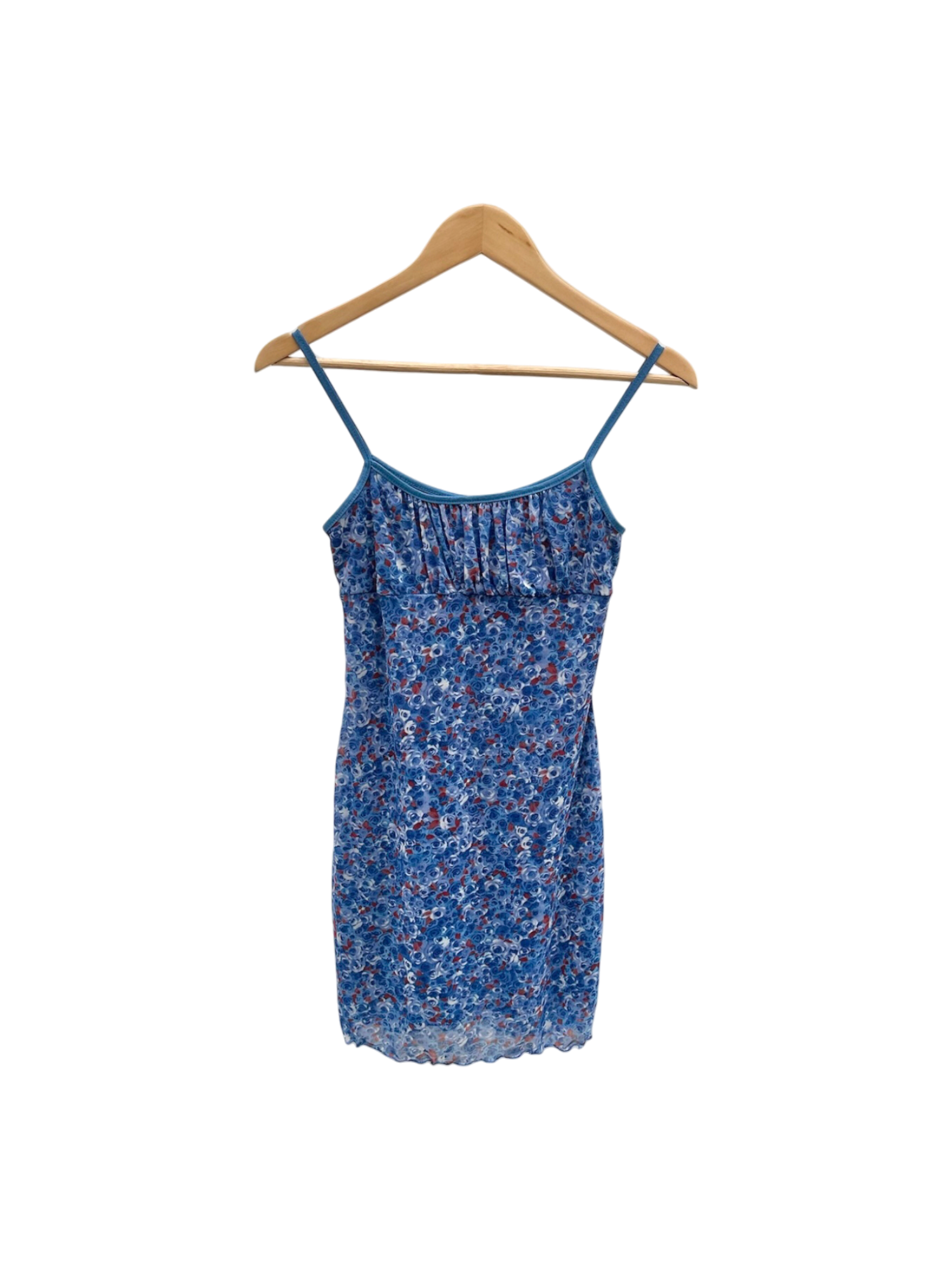 Vintage 90s Retro Floral Mini Dress (XS)