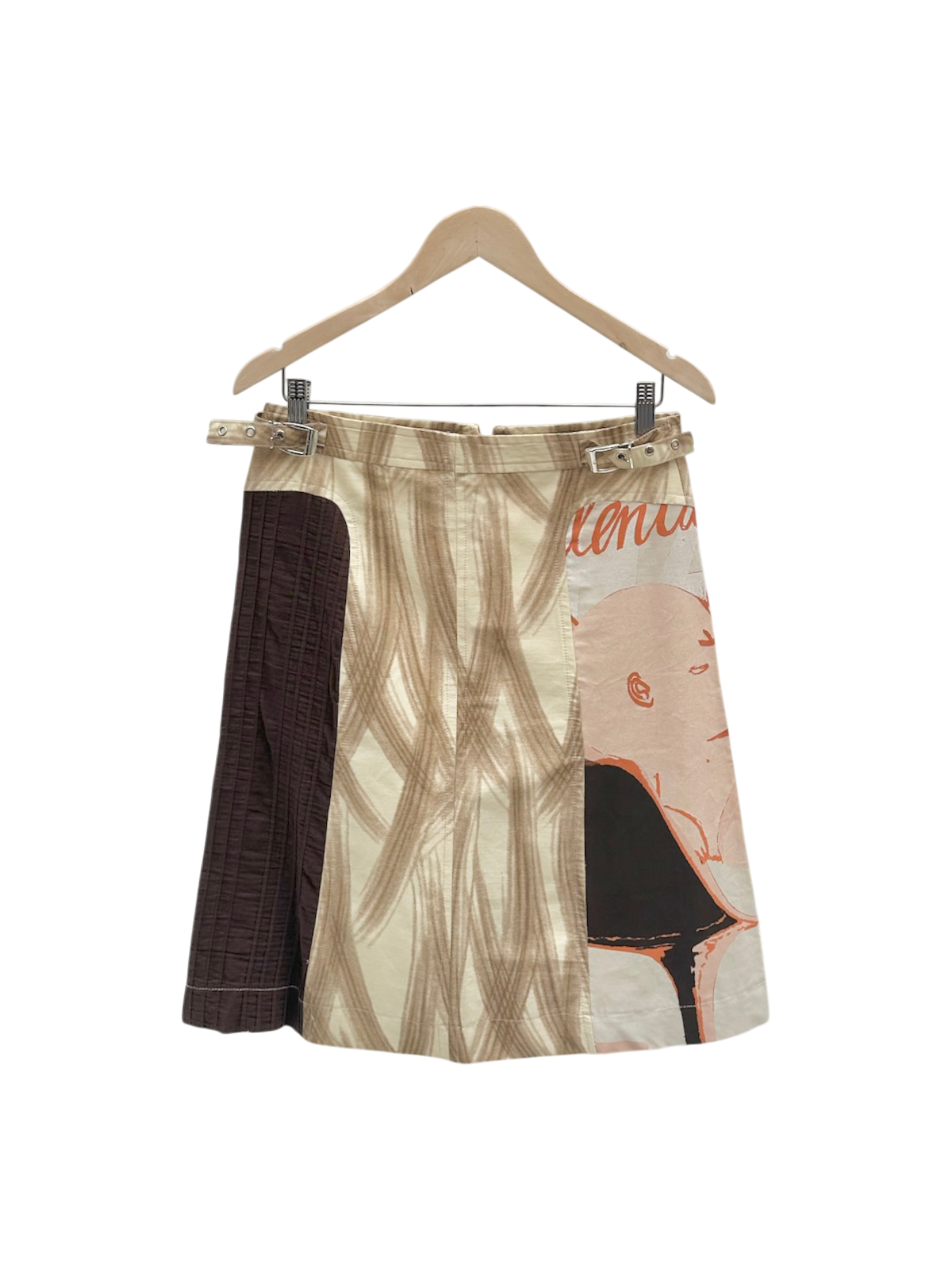 Vintage 90s CUSTO BARCELONA Graphic Midi Skirt (M)