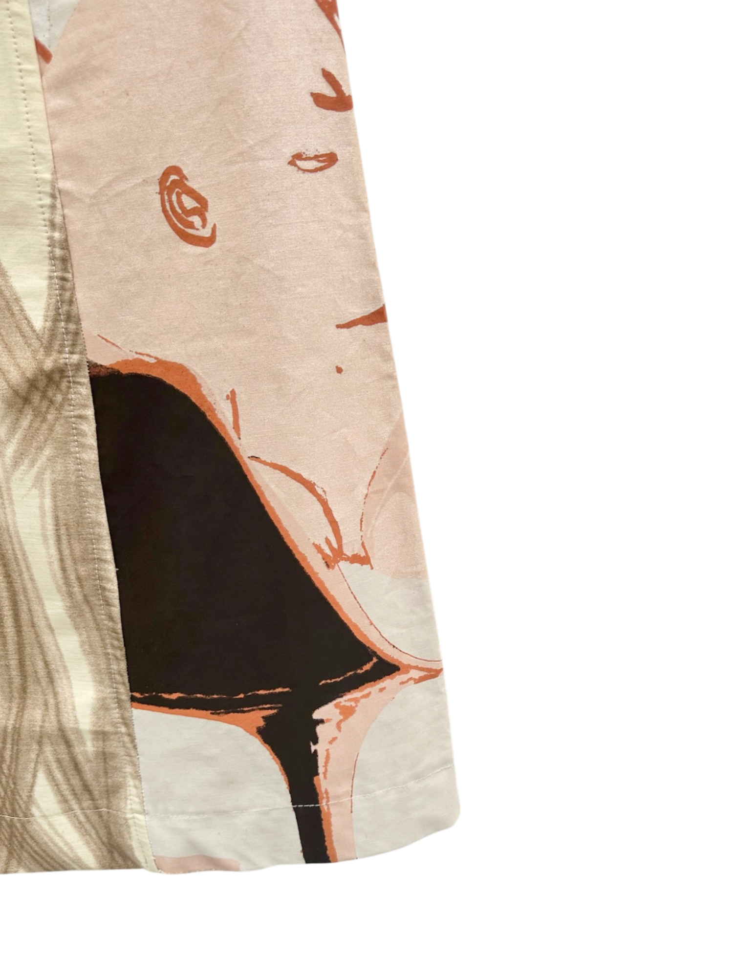 Vintage 90s CUSTO BARCELONA Graphic Midi Skirt (M)