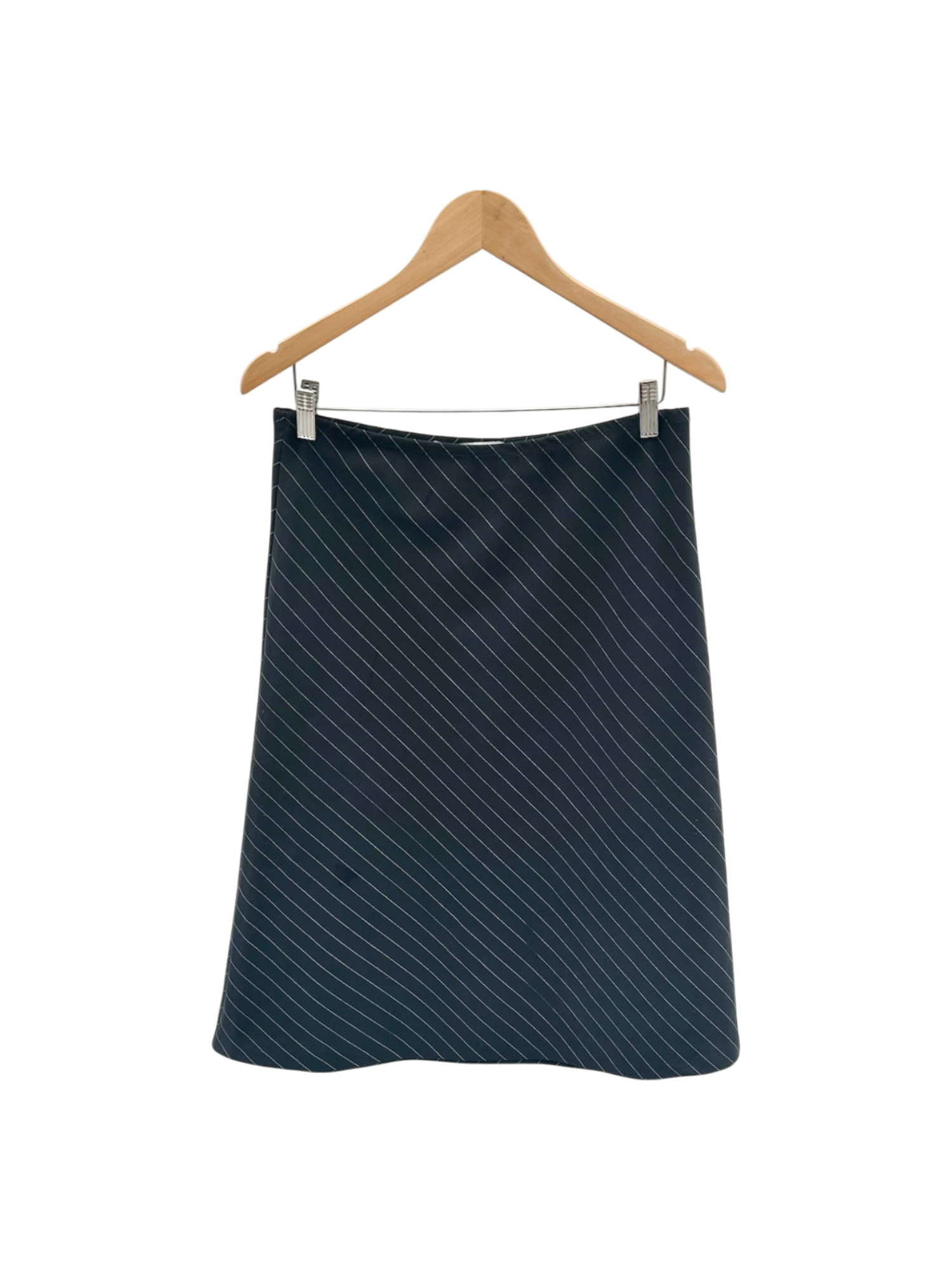 Vintage 90s Pinstriped Midi Skirt (S/M)