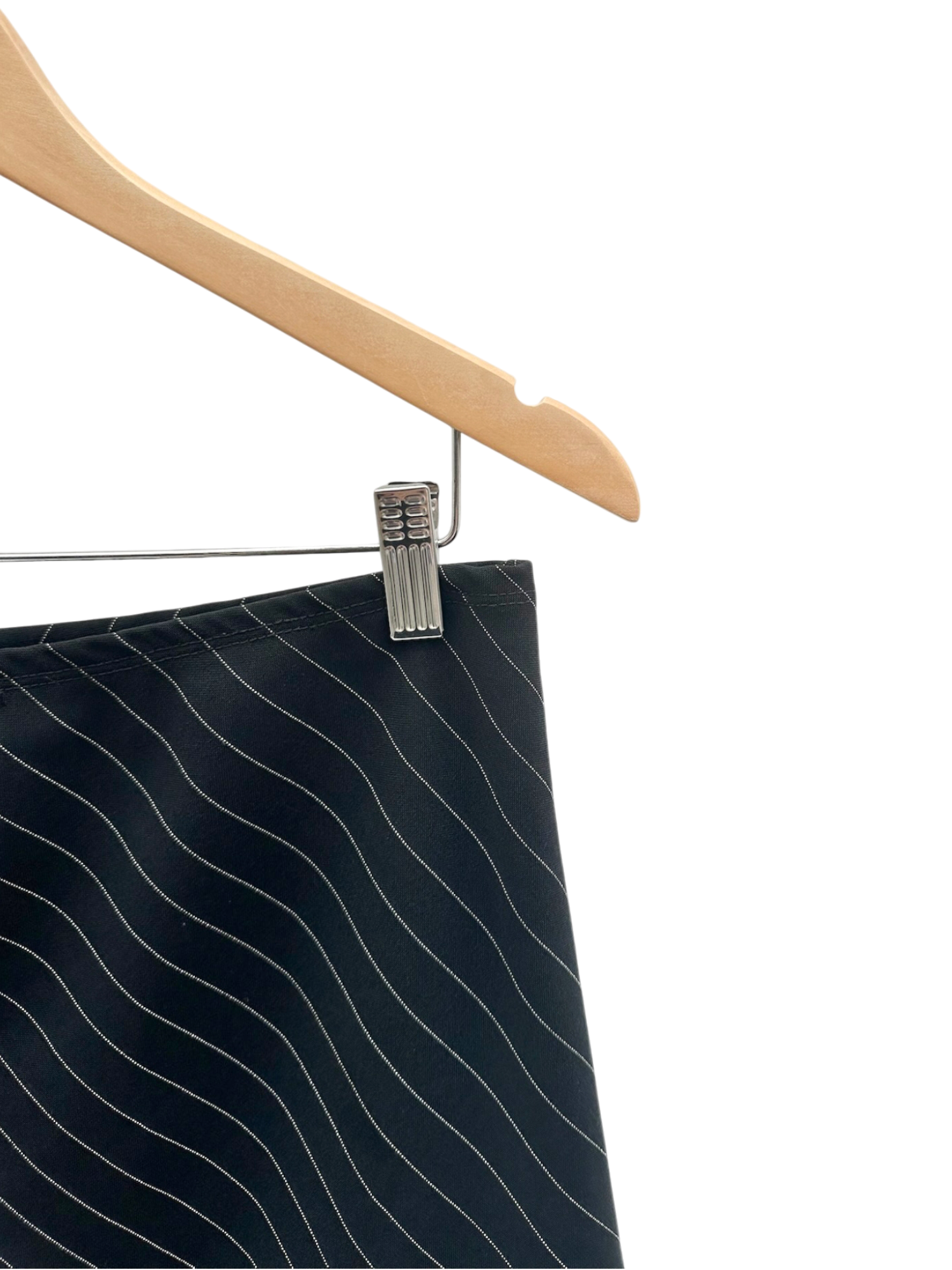 Vintage 90s Pinstriped Midi Skirt (S/M)