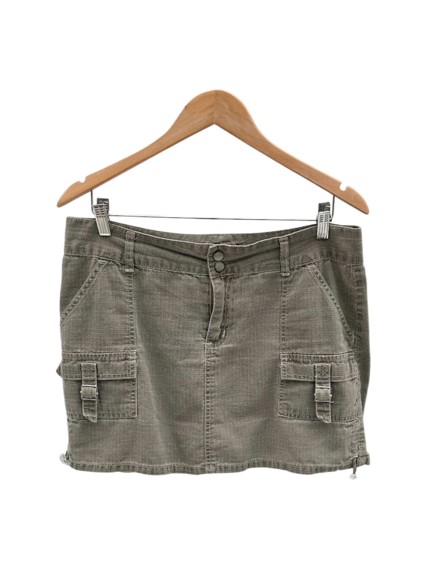 Vintage 90s Utilitarian Mini Skirt (M/L)